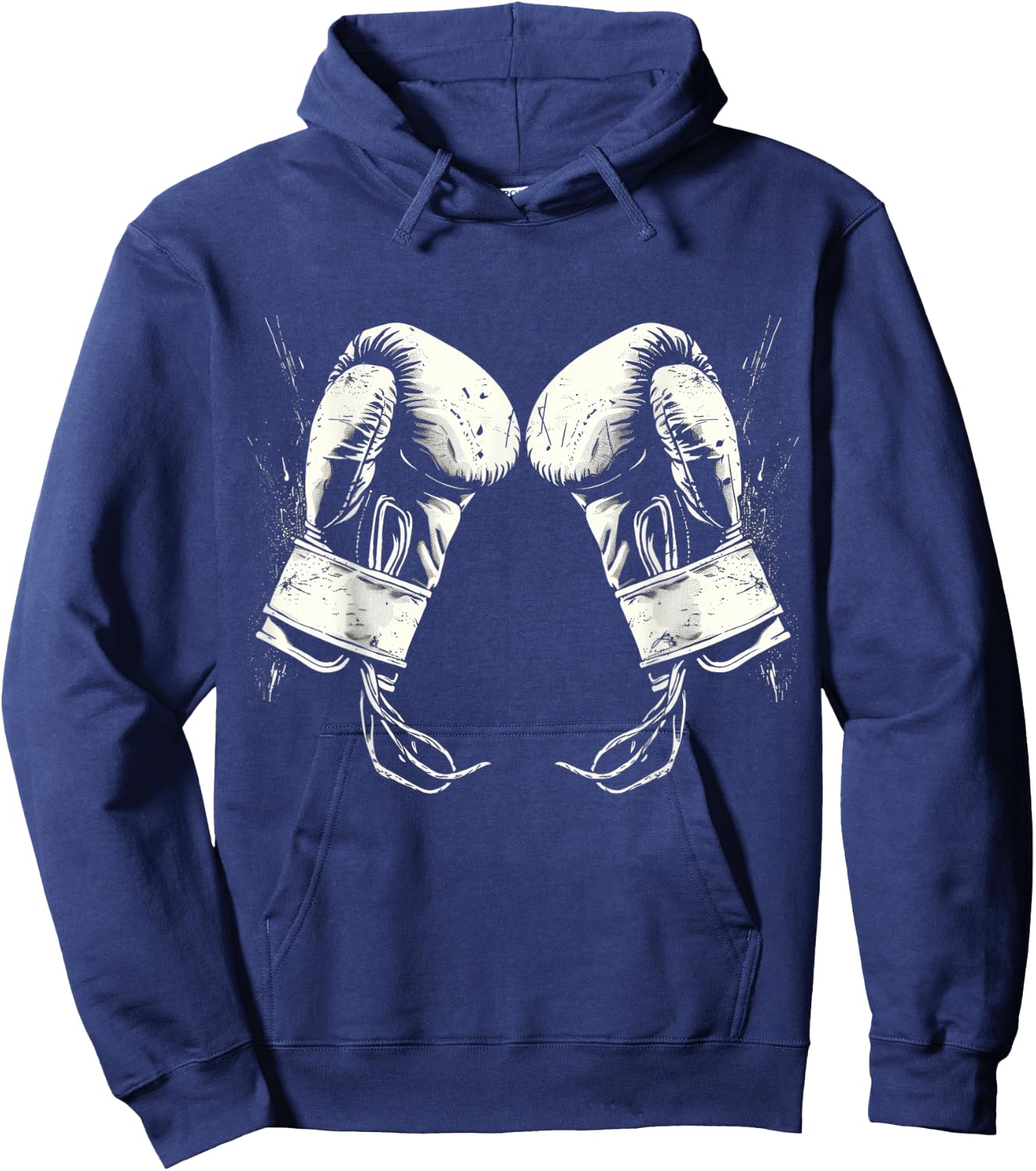 Boxing Gloves Silhouette Hoodie - Hoodie | Navy