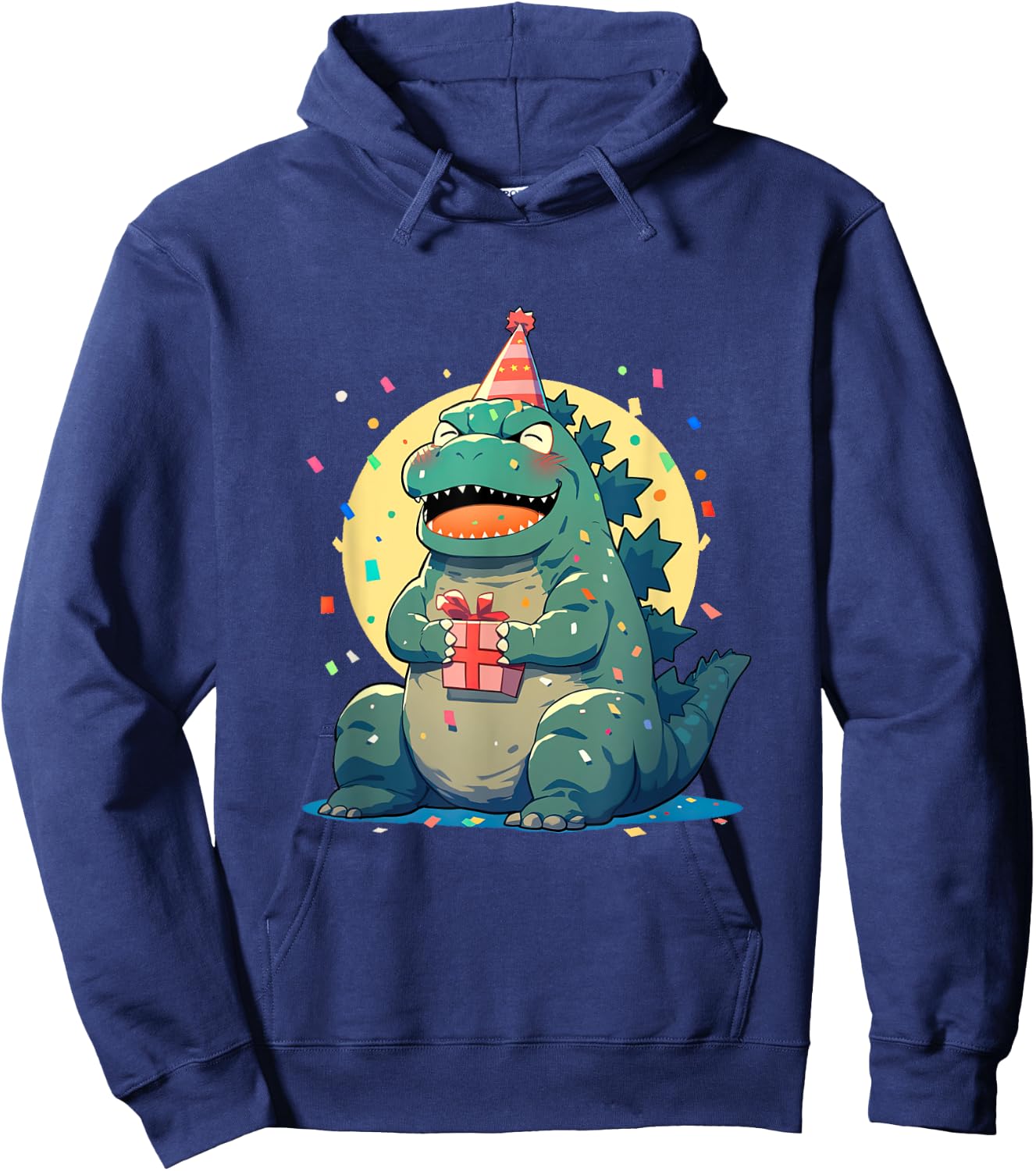 Epic Japanese Kaiju Party Time Roaring Celebration Hoodie - Hoodie | Navy