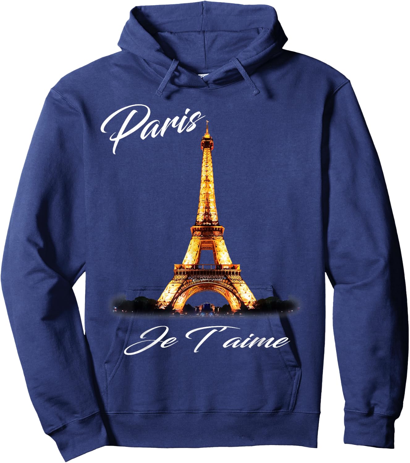 Eiffel Tower Paris Shirt Vintage I Love Paris France Women Hoodie - Hoodie | Navy