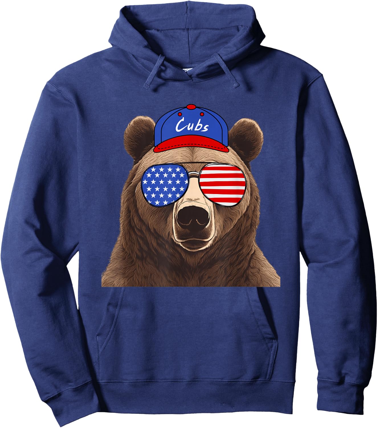 Vintage Cubs Last Name Pride Cubs Name American Style Hoodie - Hoodie | Navy