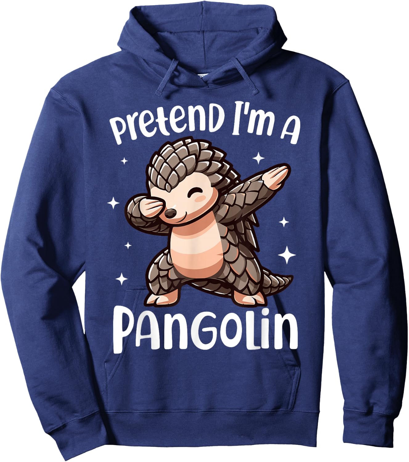 Funny Pretend I'm a Pangolin Easy Halloween Costume Hoodie - Hoodie | Navy