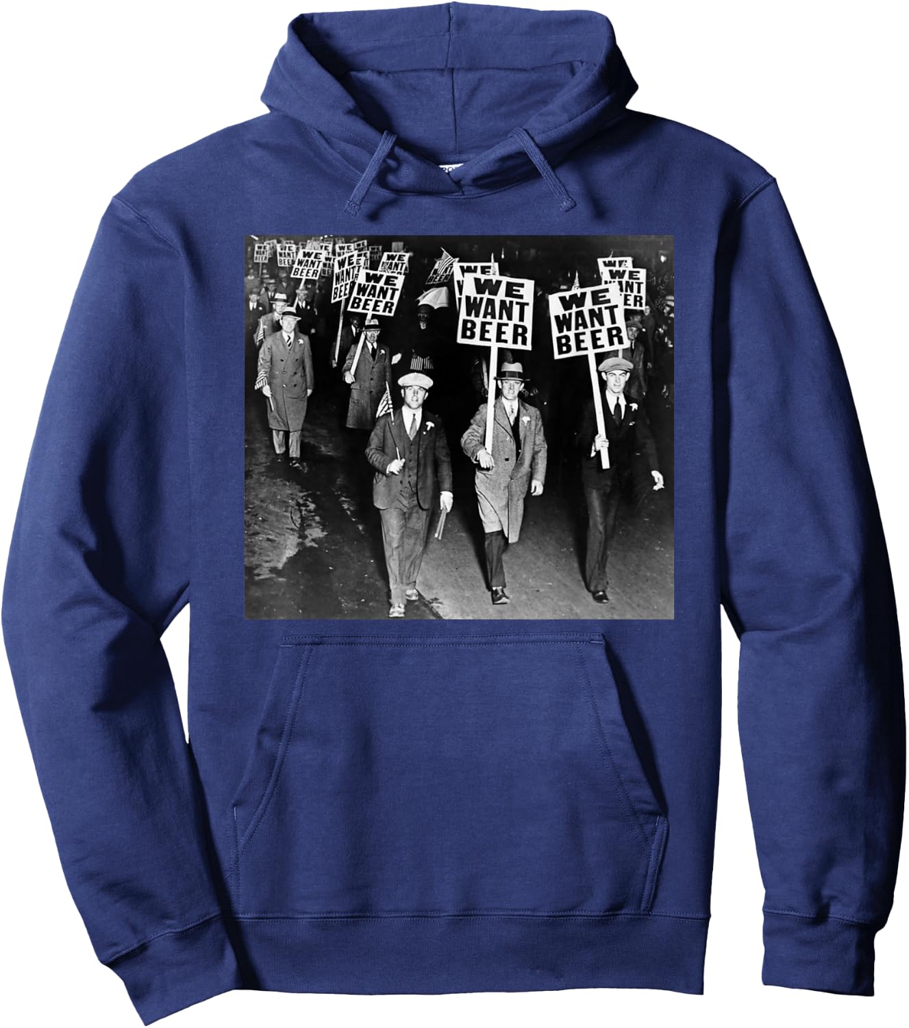 We Want Beer Prohibition Hoodie - Hoodie | Navy