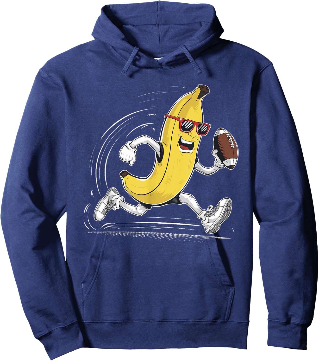 Bananas Player Fruit Sport Cute Banana American Football Hoodie - Hoodie | Navy