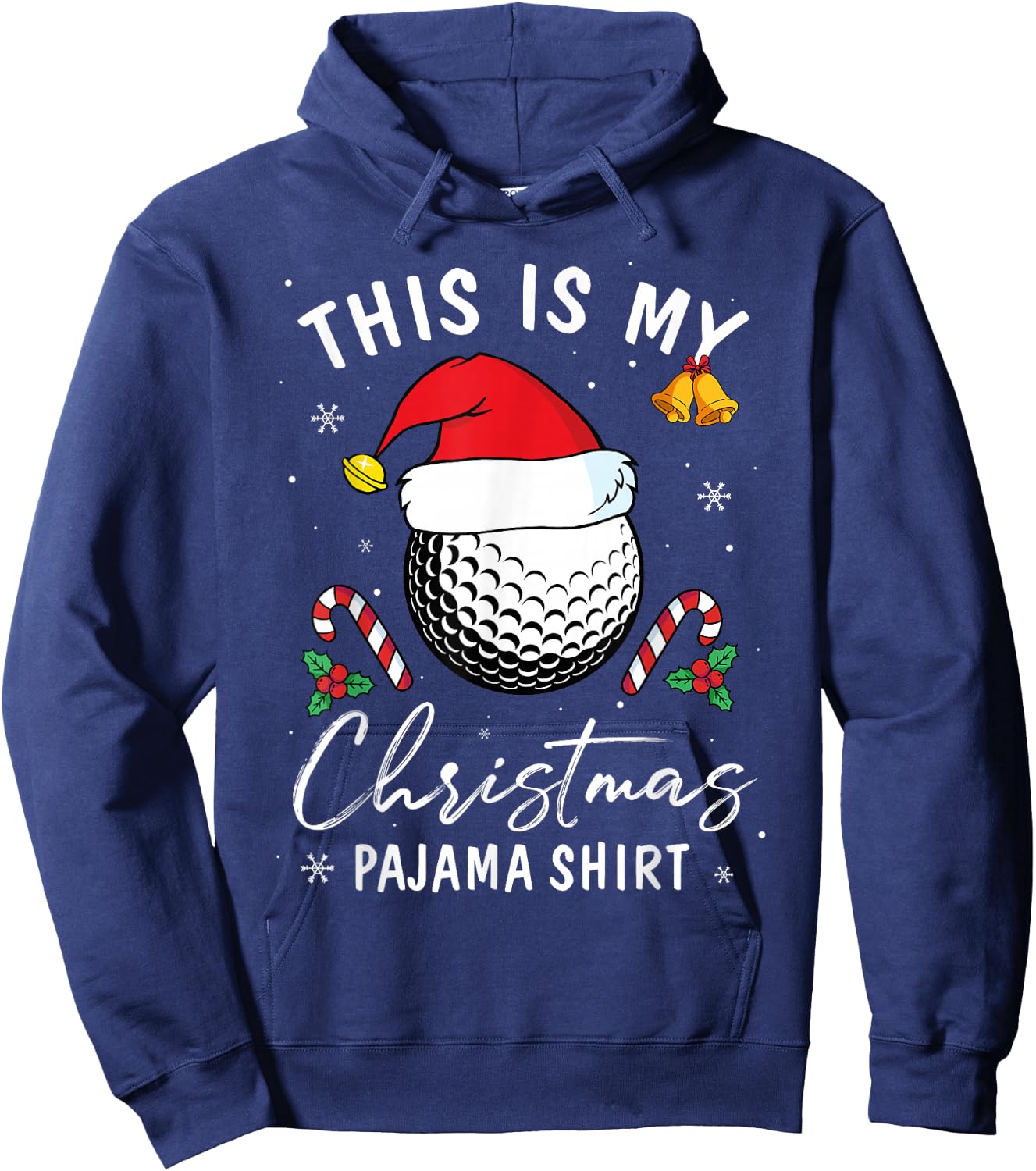 This Is My Christmas Pajama Shirt Golf Lovers Sport Player Hoodie - Hoodie | Navy
