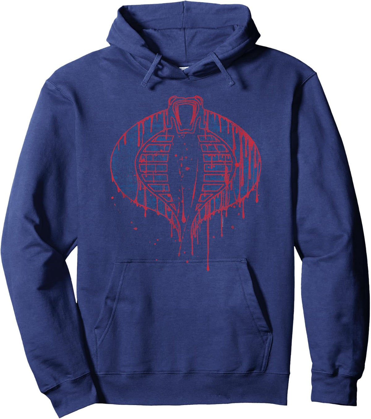 G.I. Joe A Real American Hero Cobra Outline Dripping Logo Hoodie - Hoodie | Navy