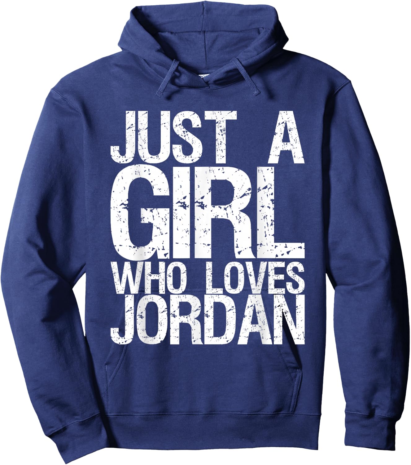 Just A Girl Who Loves Jordan Hoodie - Hoodie | Navy