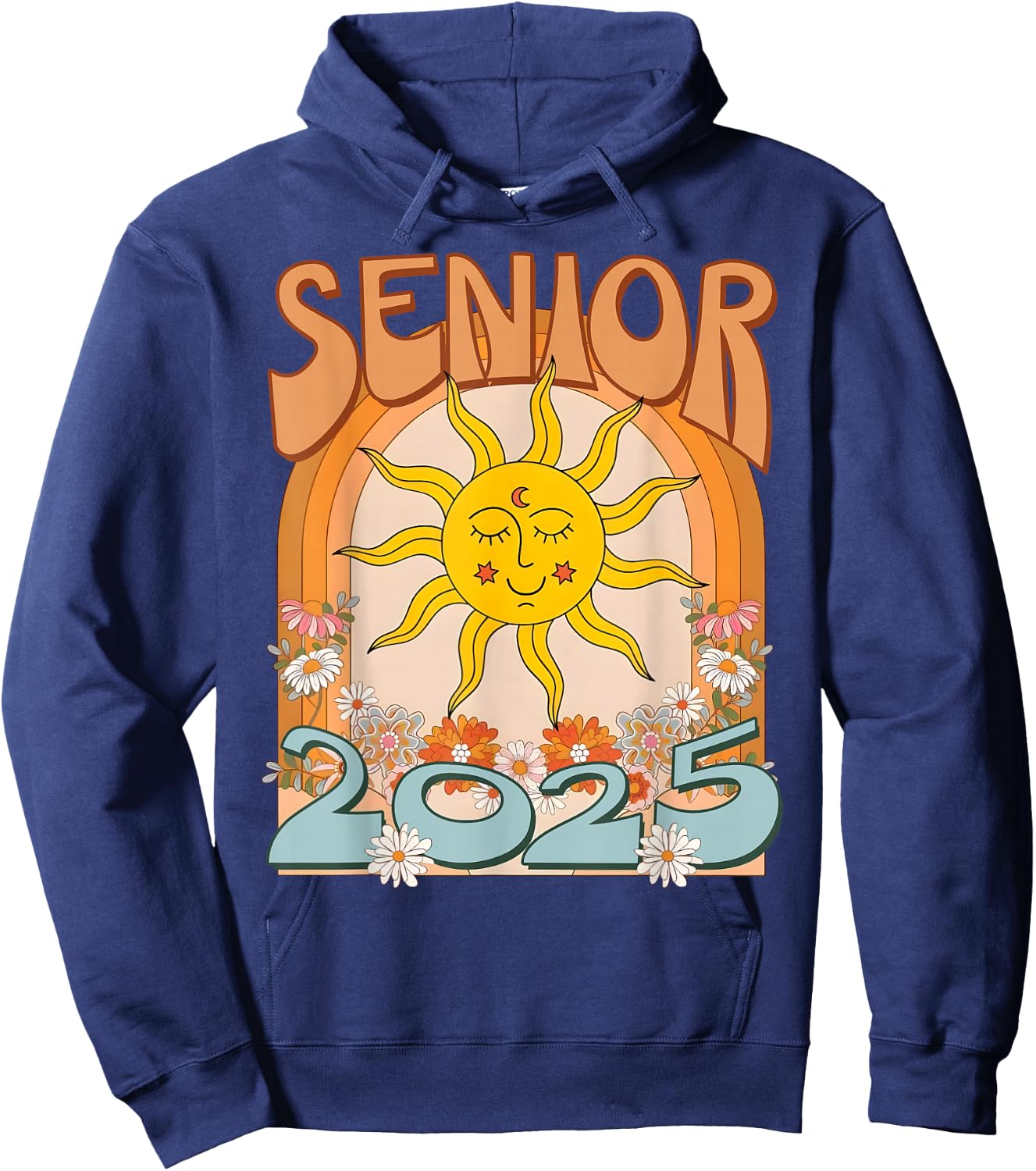 Senior 2025 Class of 2025 Seniors Graduation 2025 Funny Hoodie - Hoodie | Navy