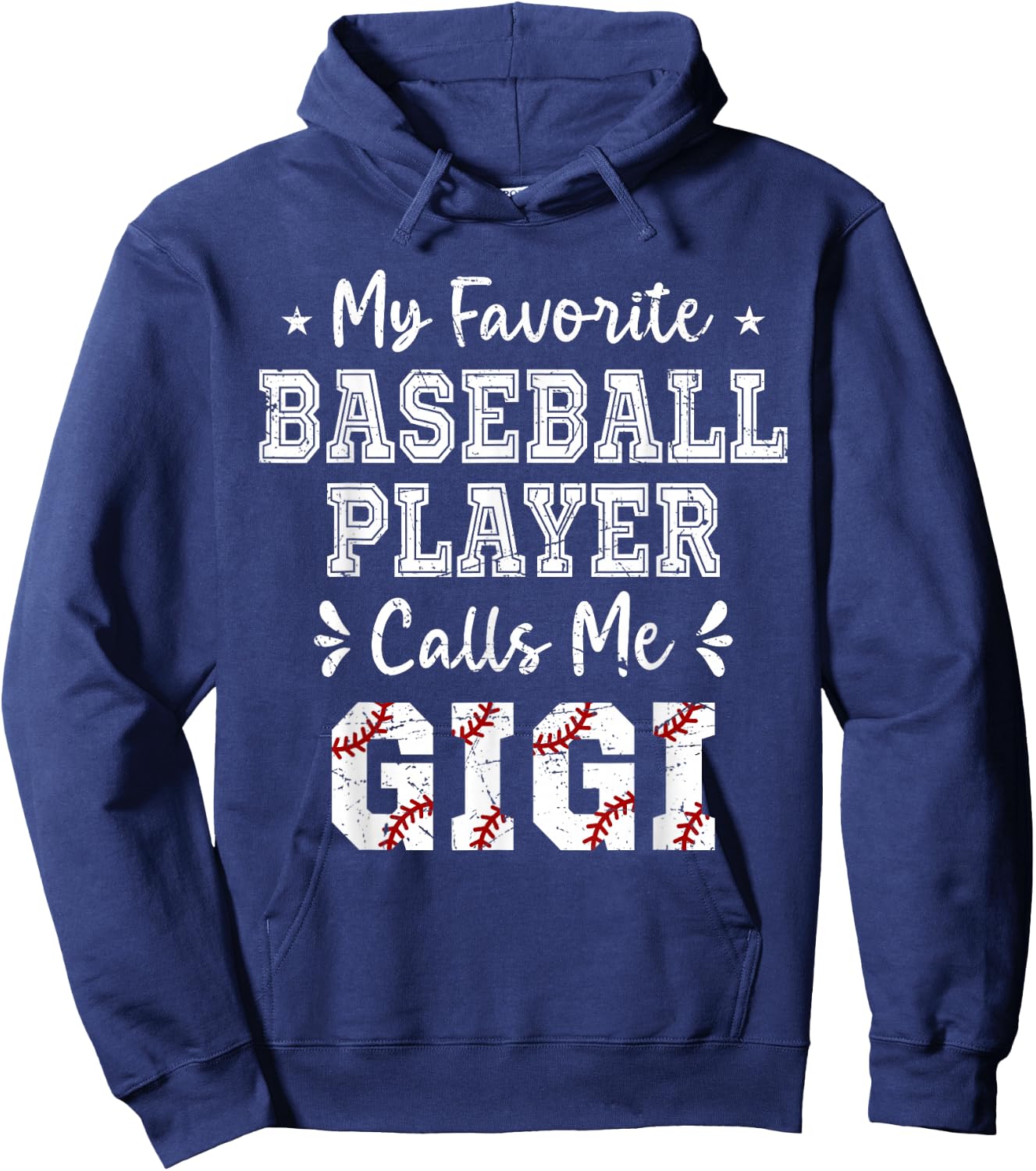 Baseball Gigi My Favorite Baseball Player Calls Me Gigi Hoodie - Hoodie | Navy