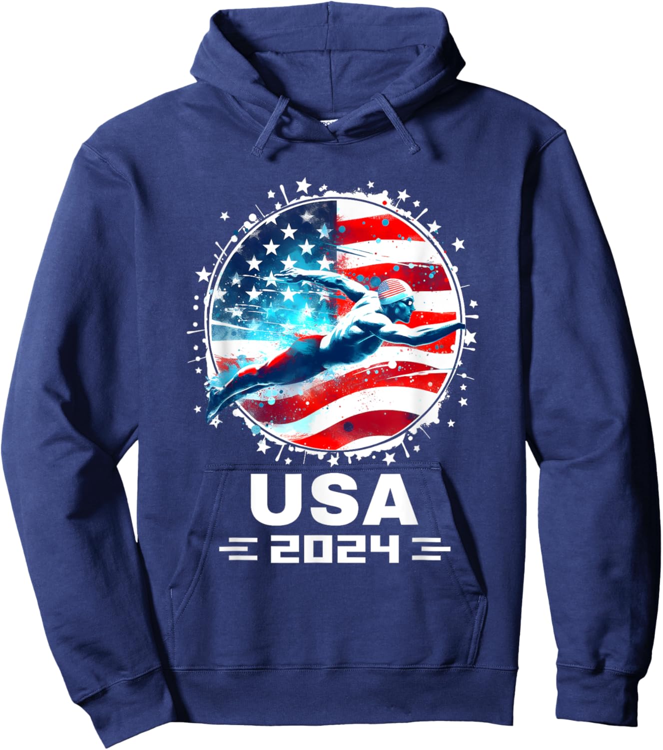 Swimming United States Swimming Team Apparel Swimming Hoodie - Hoodie | Navy