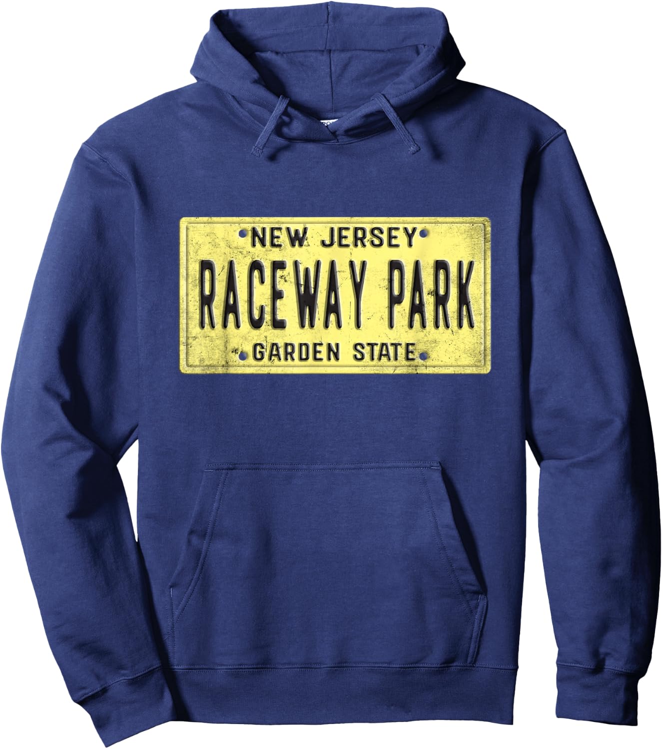 Raceway Park Retro Racetrack Englishtown NJ New Jersey Hoodie - Hoodie | Navy