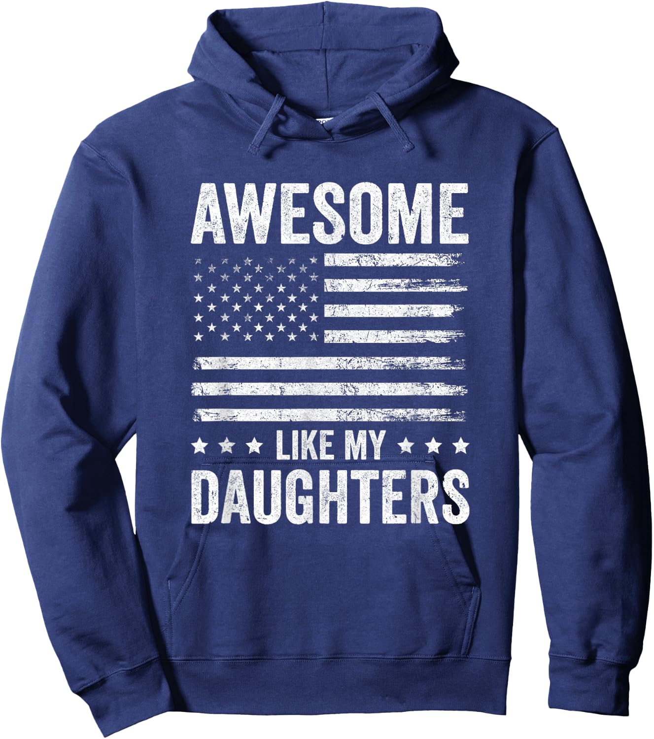 Awesome Like My Daughters Men Funny Fathers Day Dad Hoodie - Hoodie | Navy