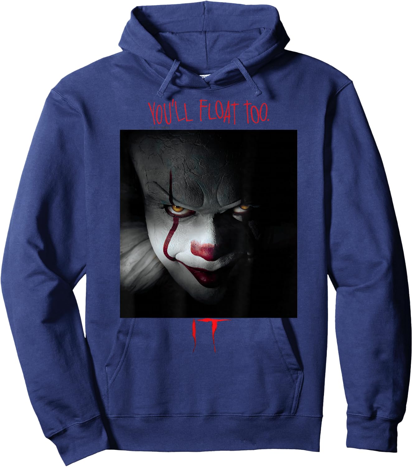 IT Films/TV Series - Pennywise You'll Float Too Hoodie - Hoodie | Navy