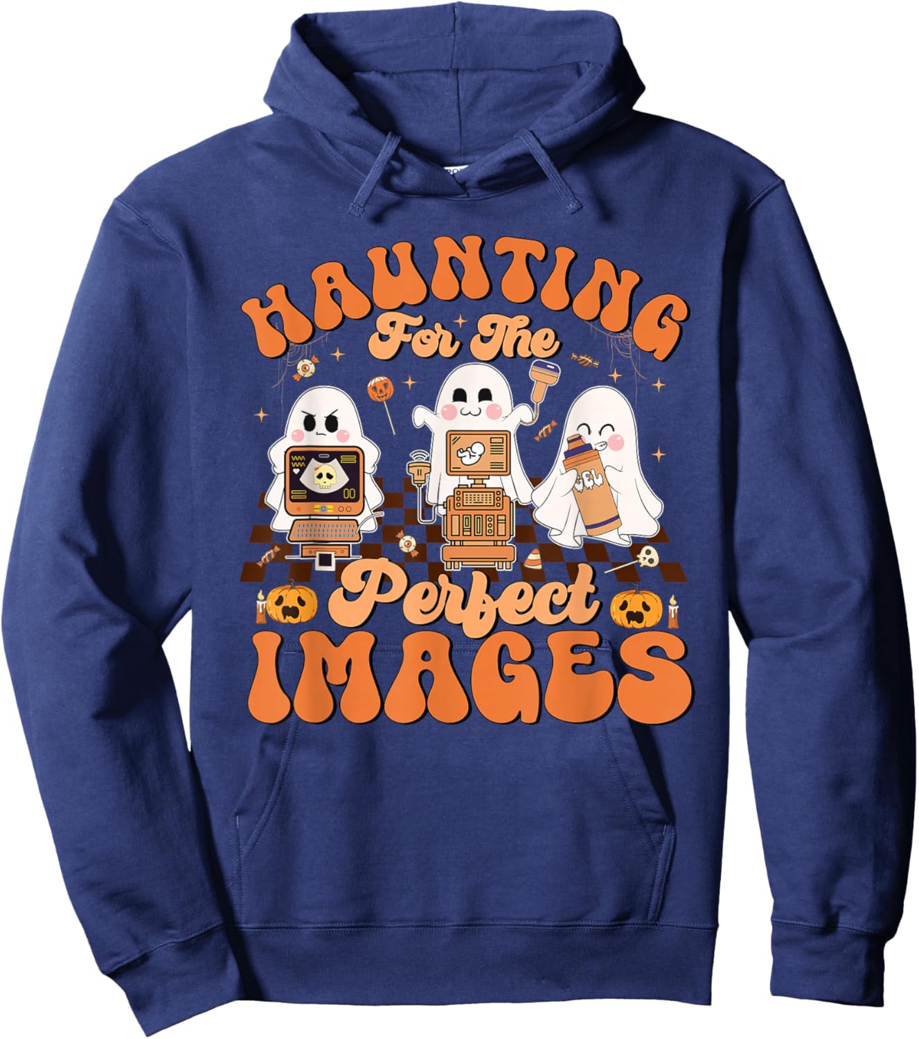 Haunting For The Perfect Images Medical Ultrasound Tech Hoodie - Hoodie | Navy