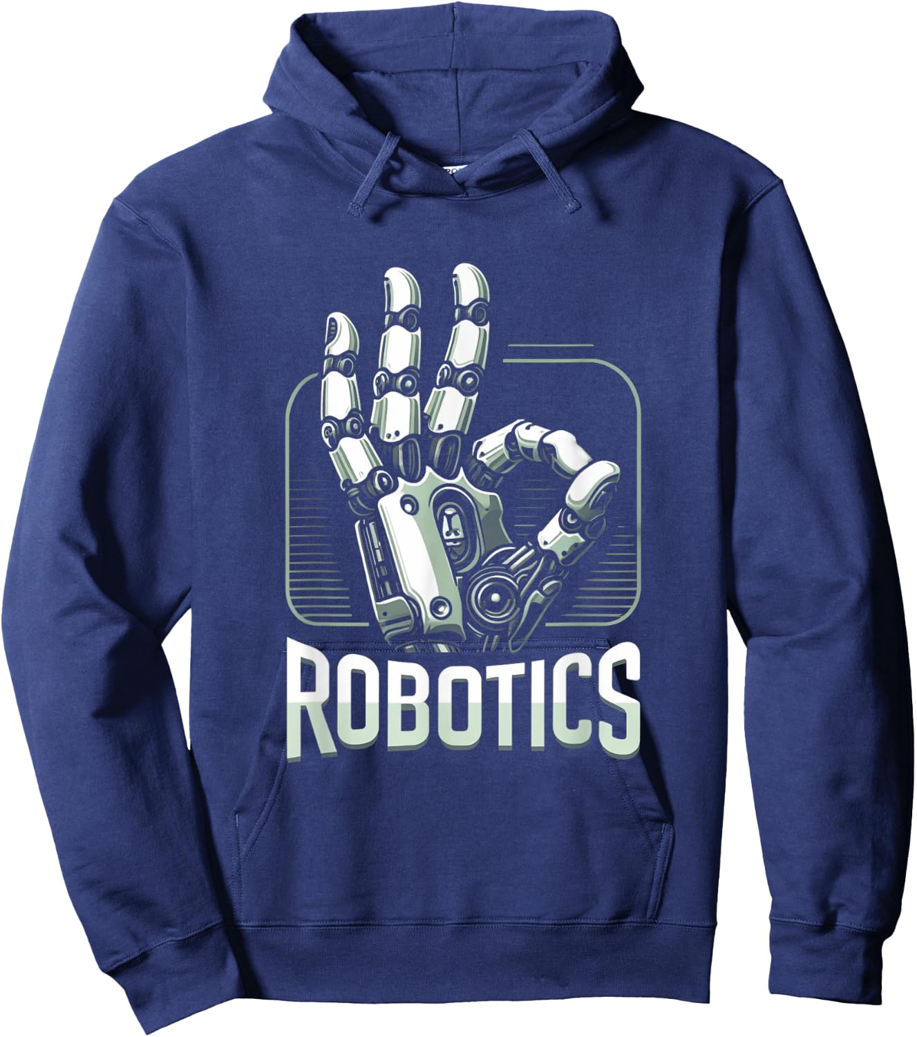 Futuristic Robotic Hand Design Robotics Engineering Hoodie - Hoodie | Navy