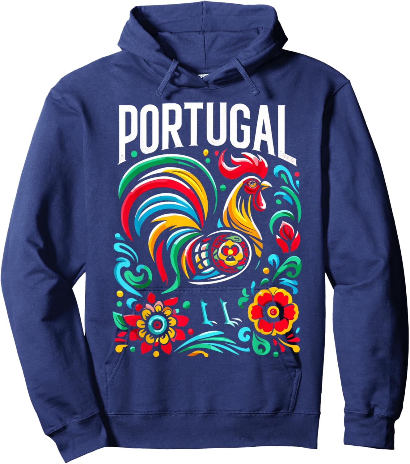 Galo de Barcelos Portuguese Rooster Shirt Portugal Hoodie - Hoodie | Navy