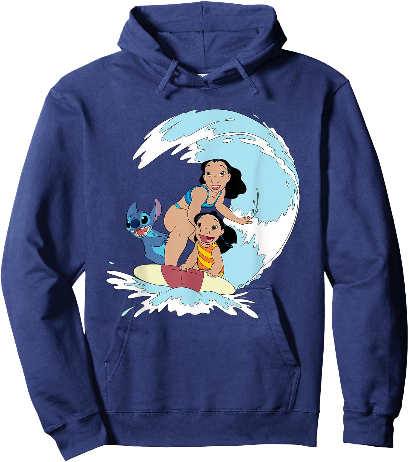 Disney Lilo and Stitch Nani Family Surf Sesh Hoodie - Hoodie | Navy