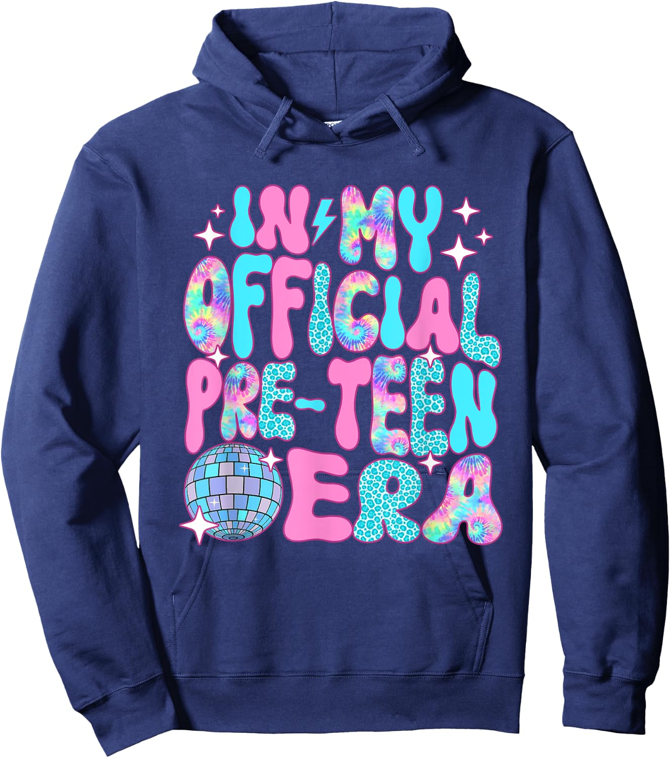 Disco In My Official Pre-Teen Era Hoodie - Hoodie | Navy