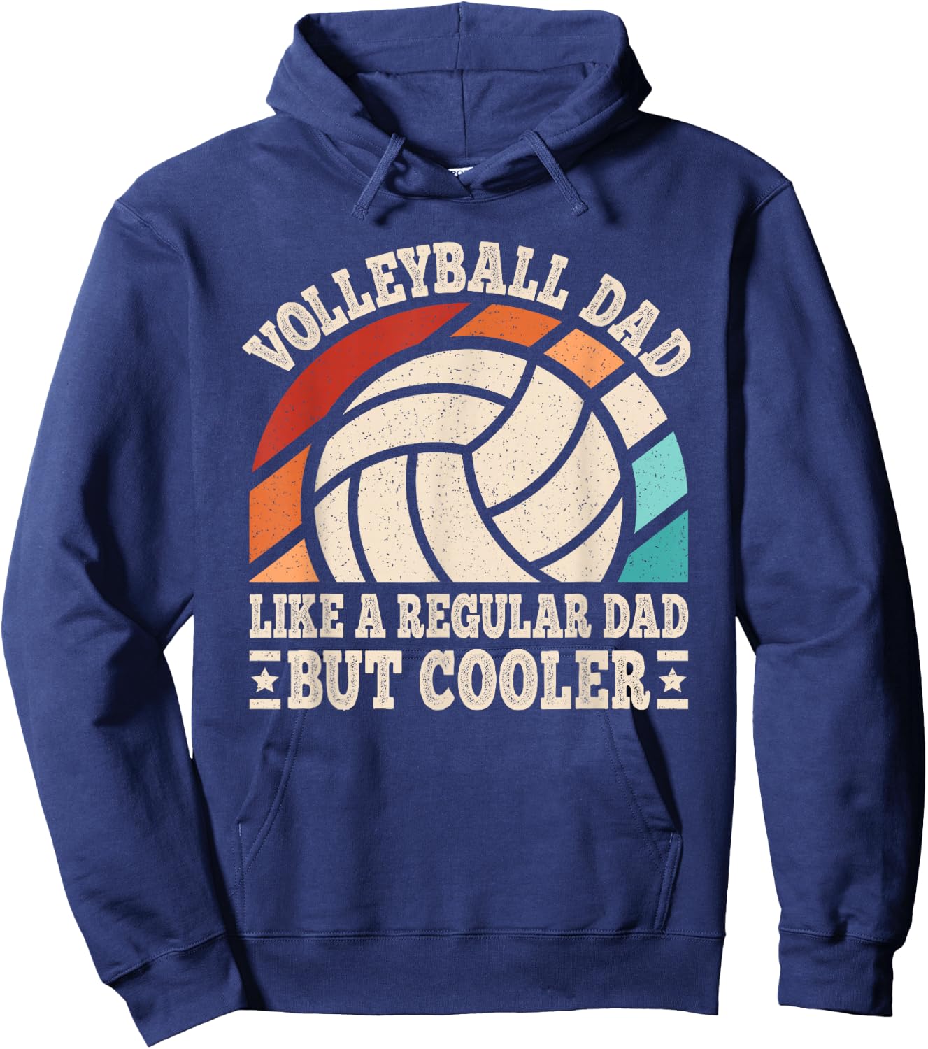 Volleyball Dad Like A Regular Dad But Cooler Volleyball Men Hoodie - Hoodie | Navy
