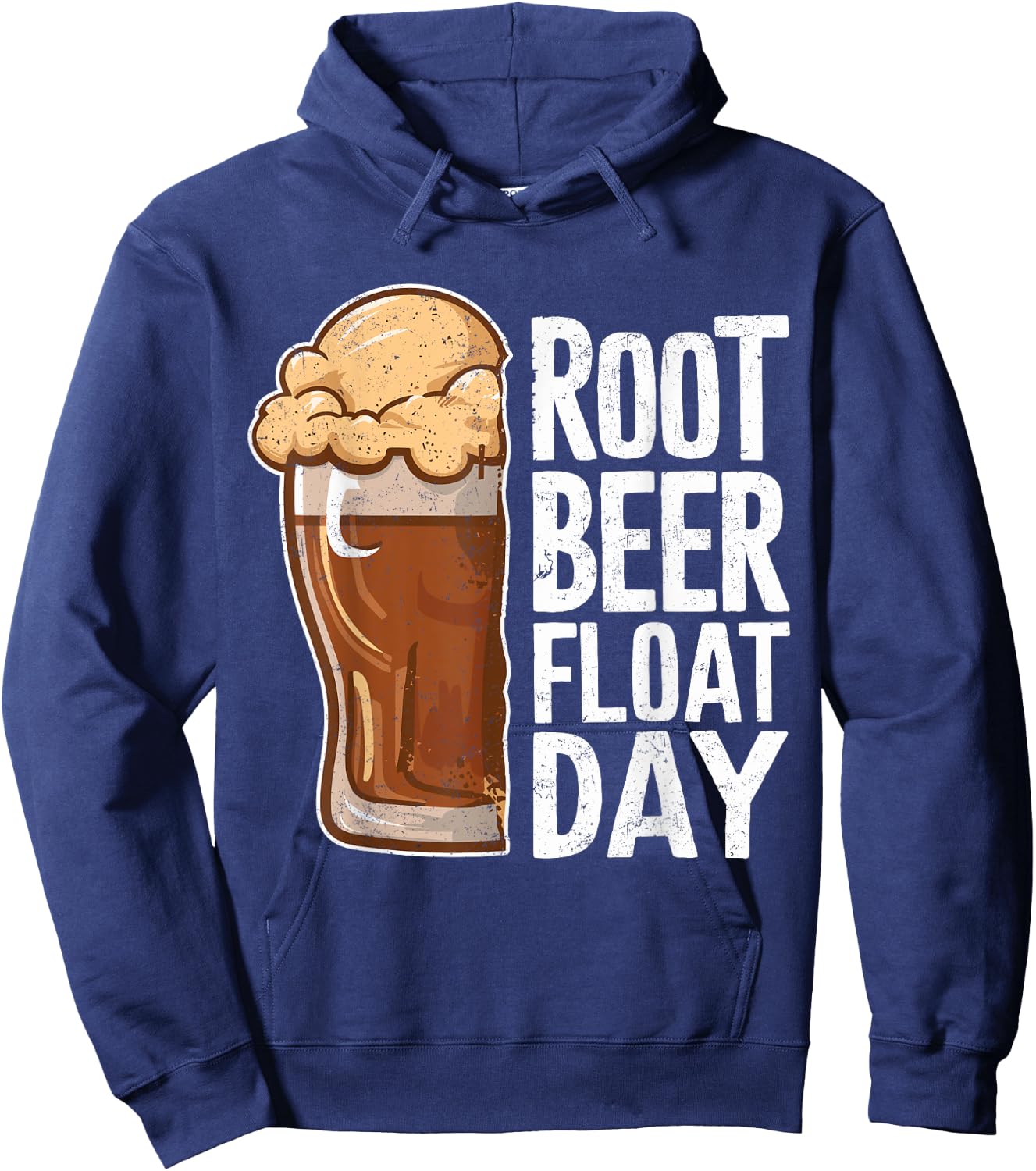 Root Beer Float Day Funny Vanilla Ice 8th August Hoodie - Hoodie | Navy