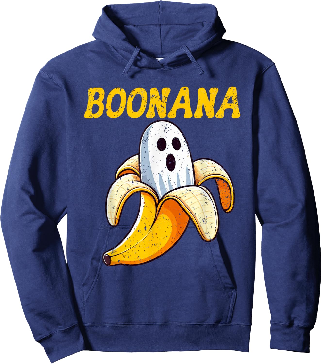 Boonana Cute Ghost Banana Halloween Costume Boys Girls Kids Hoodie - Hoodie | Navy