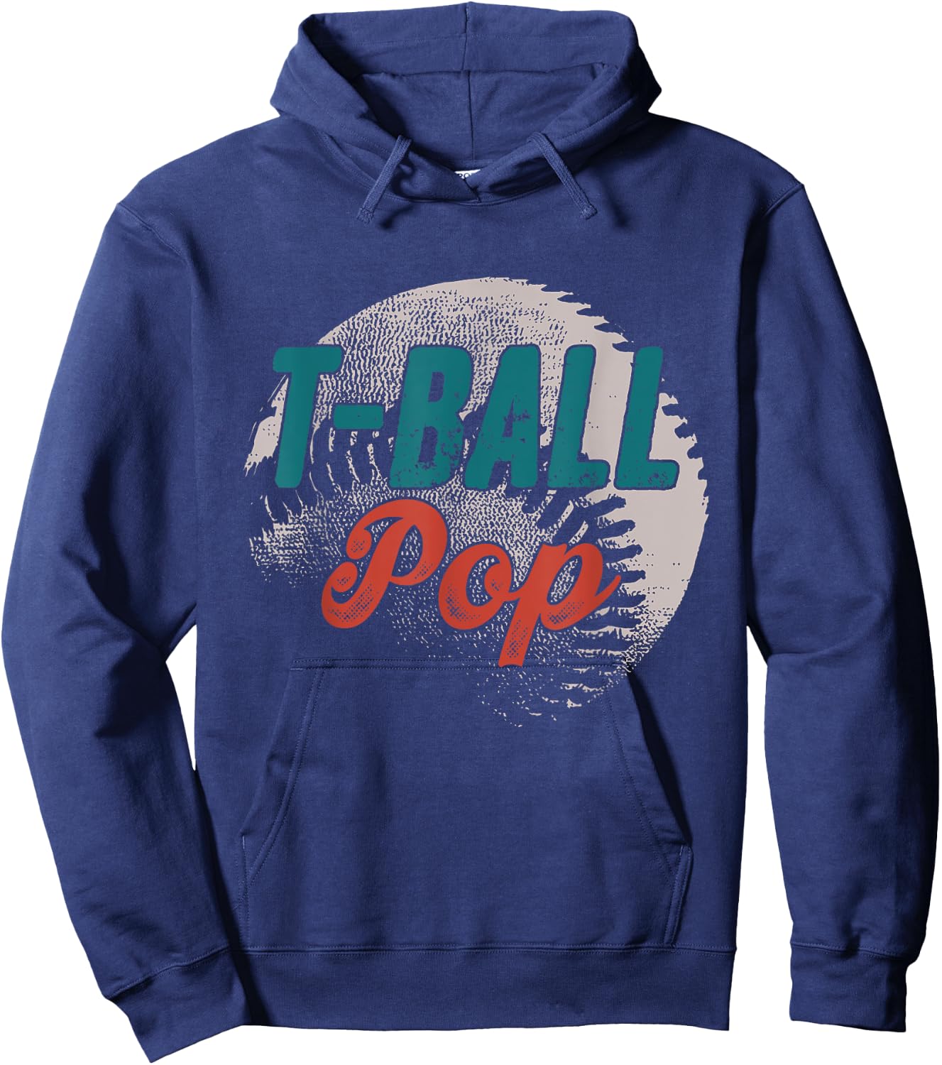 T-Ball Pop Baseball Father's Day Ball Dad Grandpa Hoodie - Hoodie | Navy