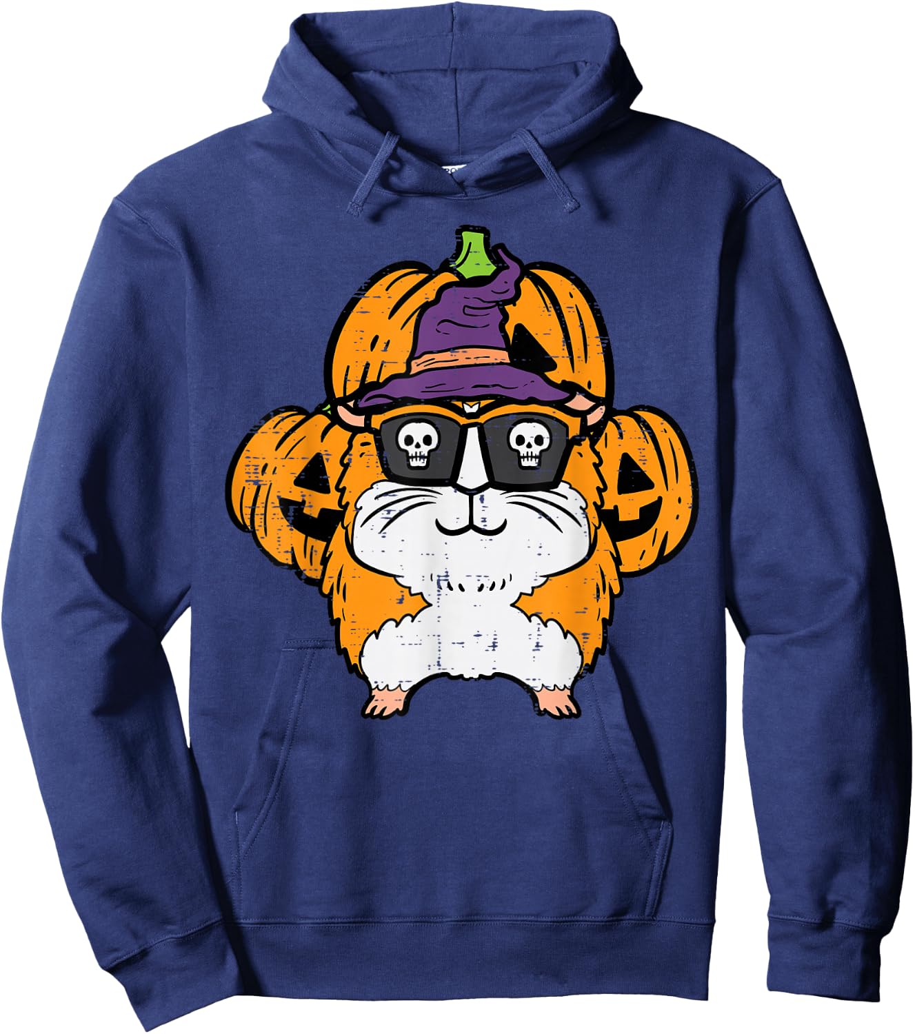 Halloween Guinea Pig Cavy Costume Boys Girls Kids Women Men Hoodie - Hoodie | Navy