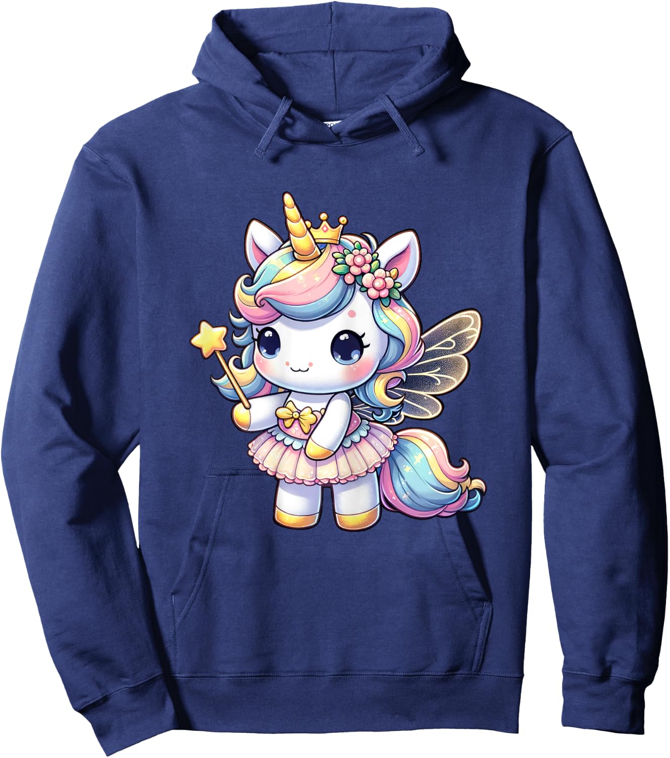 Unicorn Fairy Birthday Unicorn Party Girls Outfit Hoodie - Hoodie | Navy