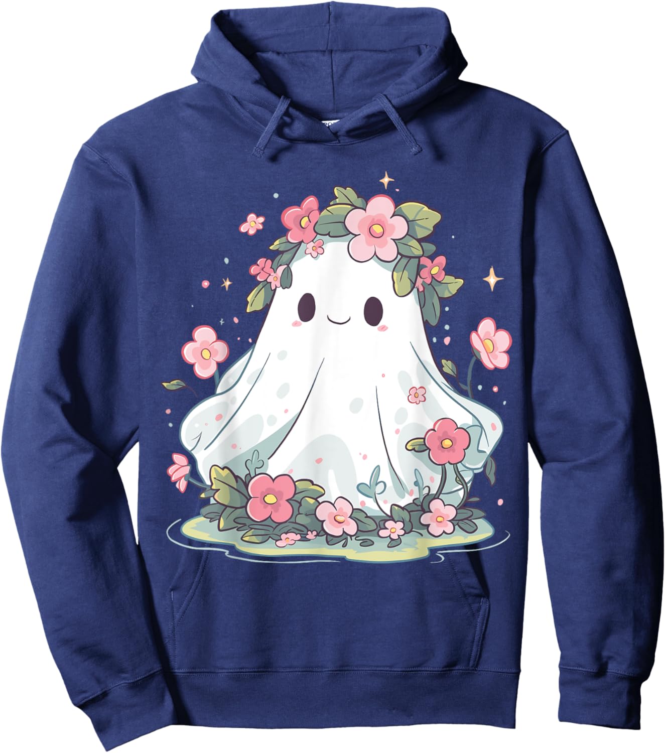 Halloween Ghost Flower Costume Women Girls Halloween Hoodie - Hoodie | Navy