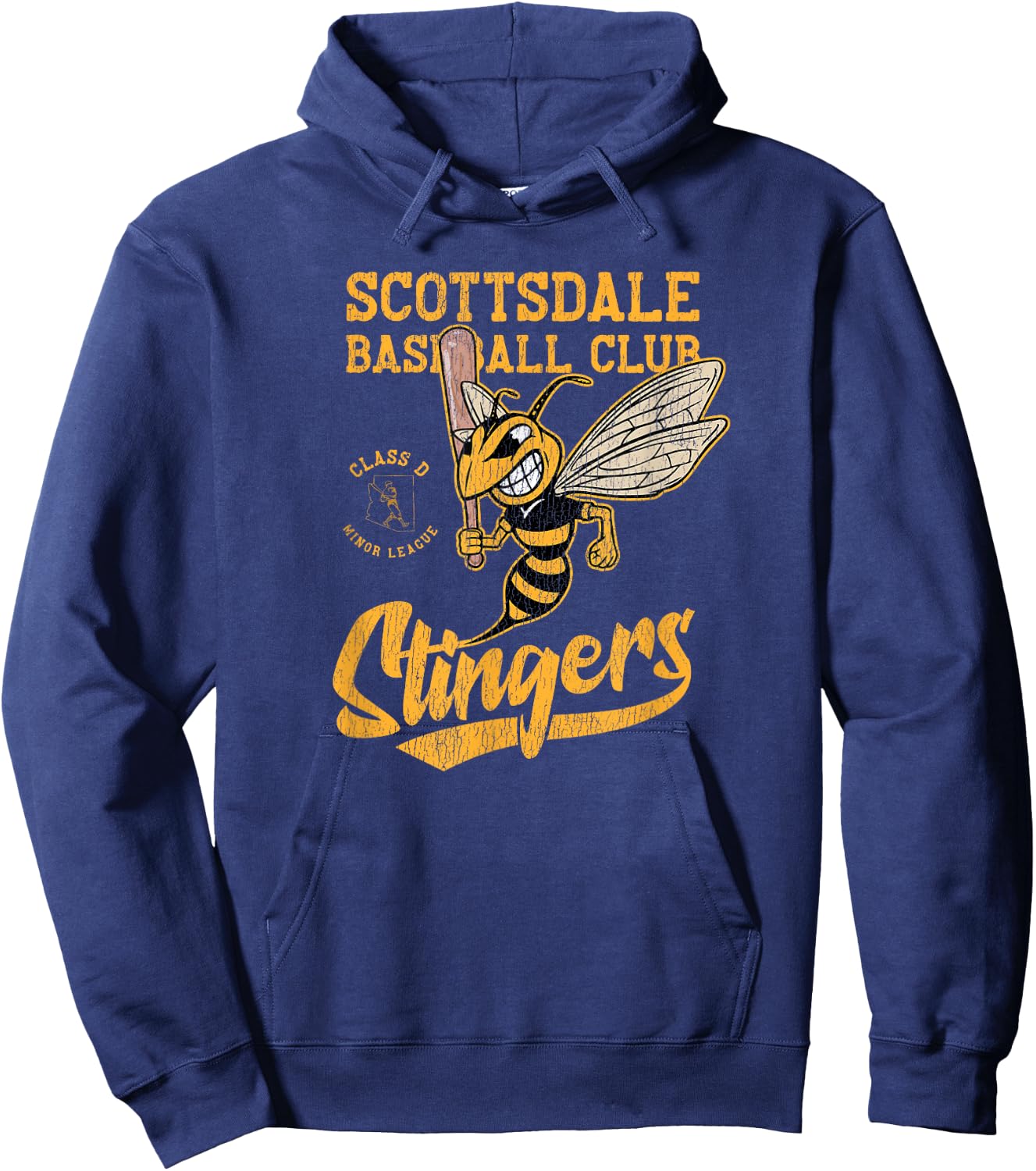 Scottsdale Stingers Retro Minor League Baseball Team Hoodie - Hoodie | Navy