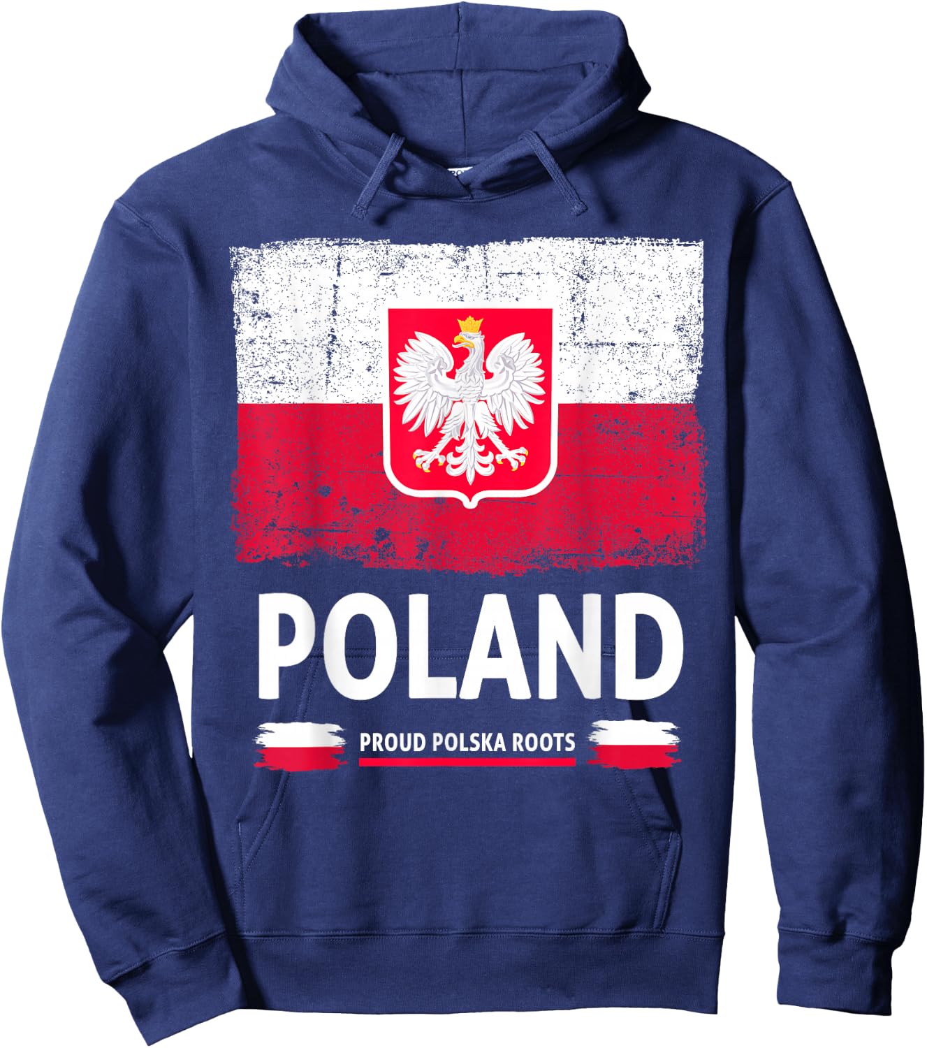 Polish Eagle Polska Flag Outfit Idea For Kids & Poland Flag Hoodie - Hoodie | Navy