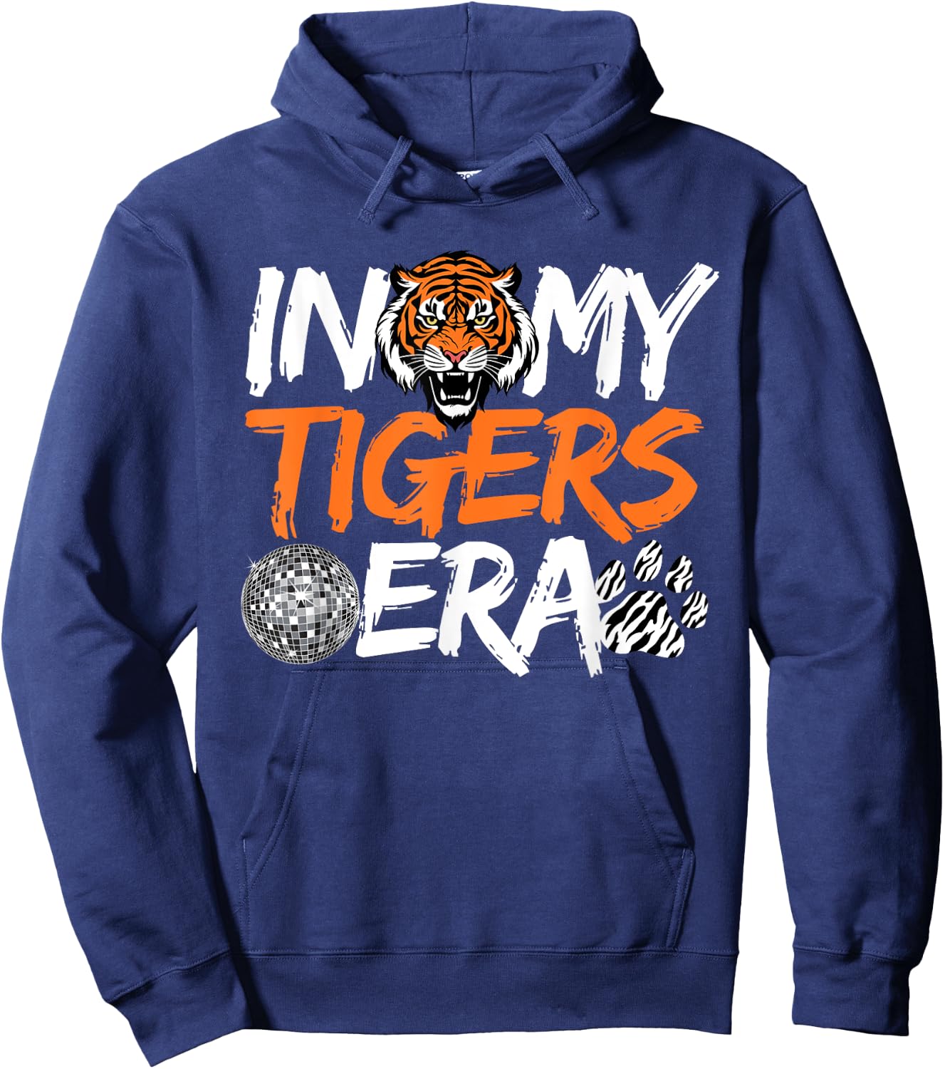In My Tigers Era Back to School Mascot Spirit Game Vintage Hoodie - Hoodie | Navy