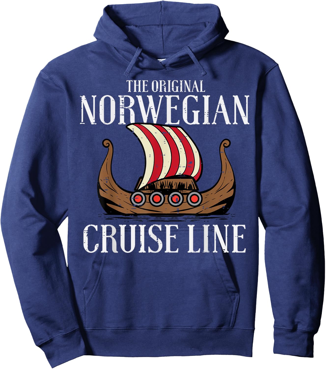 Viking Original Norwegian Cruise Line Funny Men Women Kids Hoodie - Hoodie | Navy