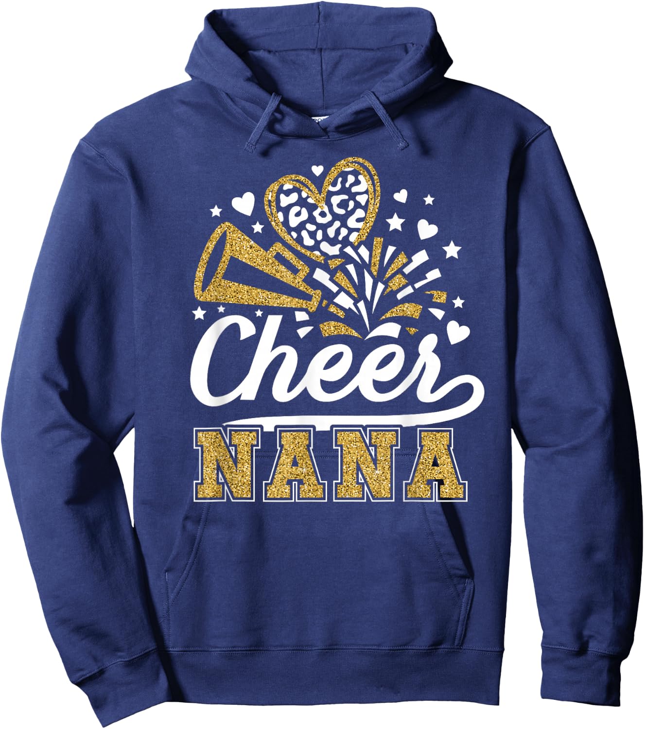 Cheer Nana of A Cheerleader Nana Grandma Cheerleading Nana Hoodie - Hoodie | Navy