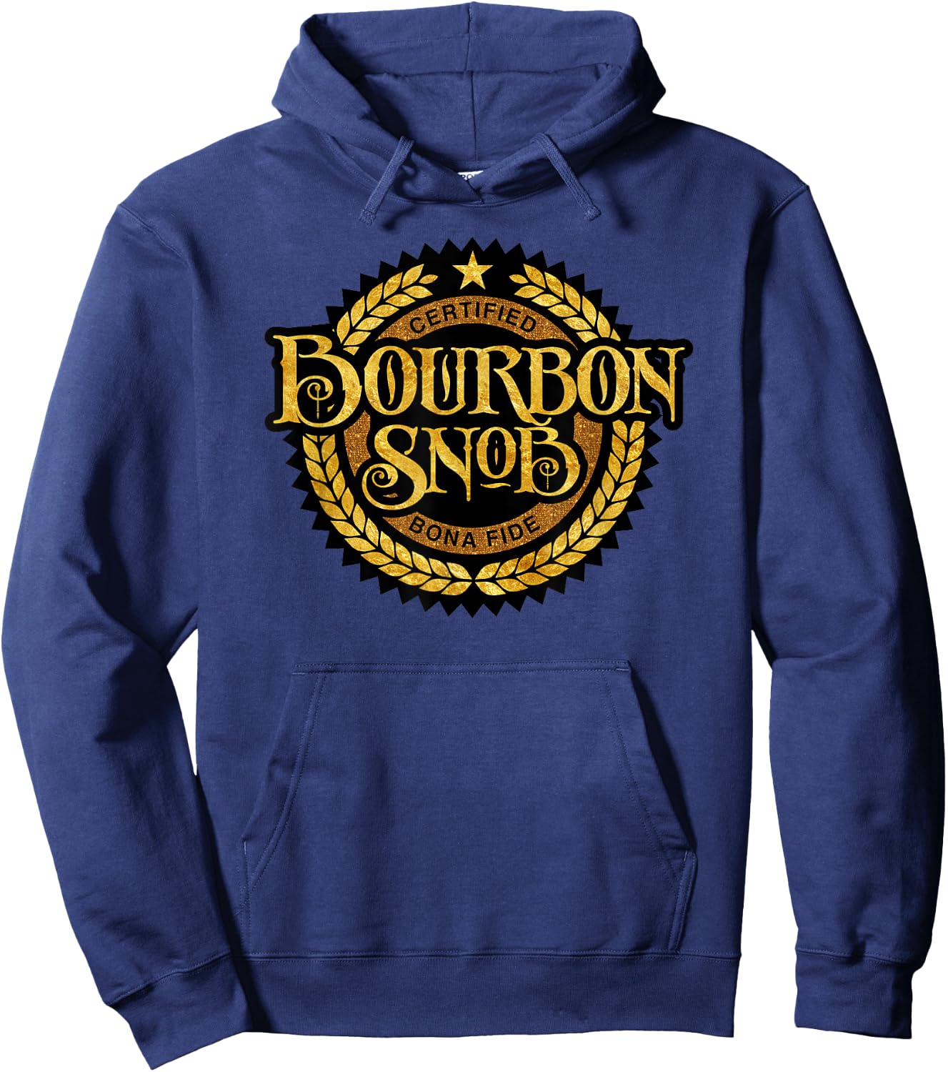 Bourbon Snob - funny whiskey drinker Hoodie - Hoodie | Navy