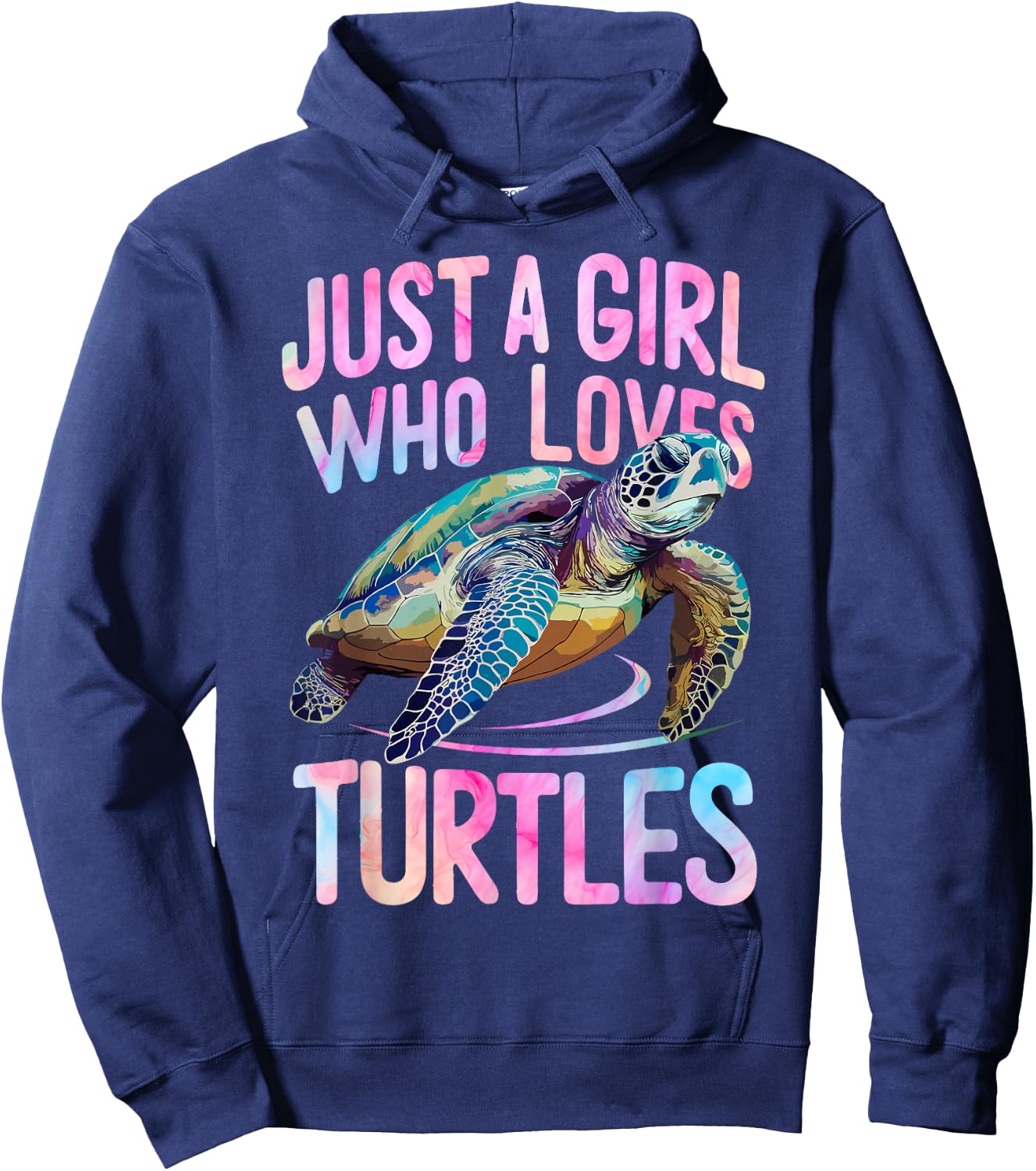 Turtle Sea Ocean Just A Girl Who Loves Turtles Hoodie - Hoodie | Navy
