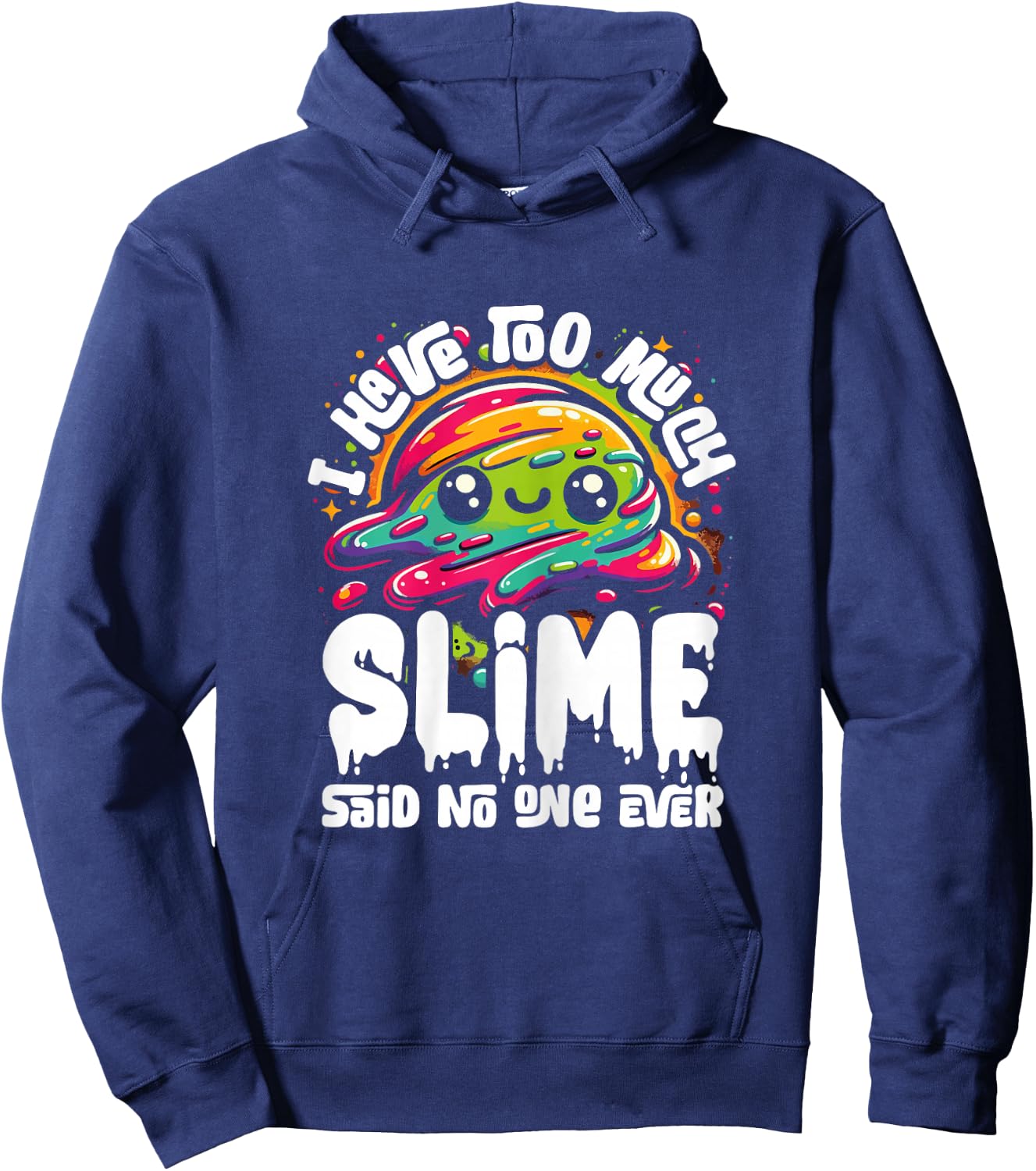 Funny Slime Gift Girls - Trendy DIY Kids Tweens Toddler Hoodie - Hoodie | Navy