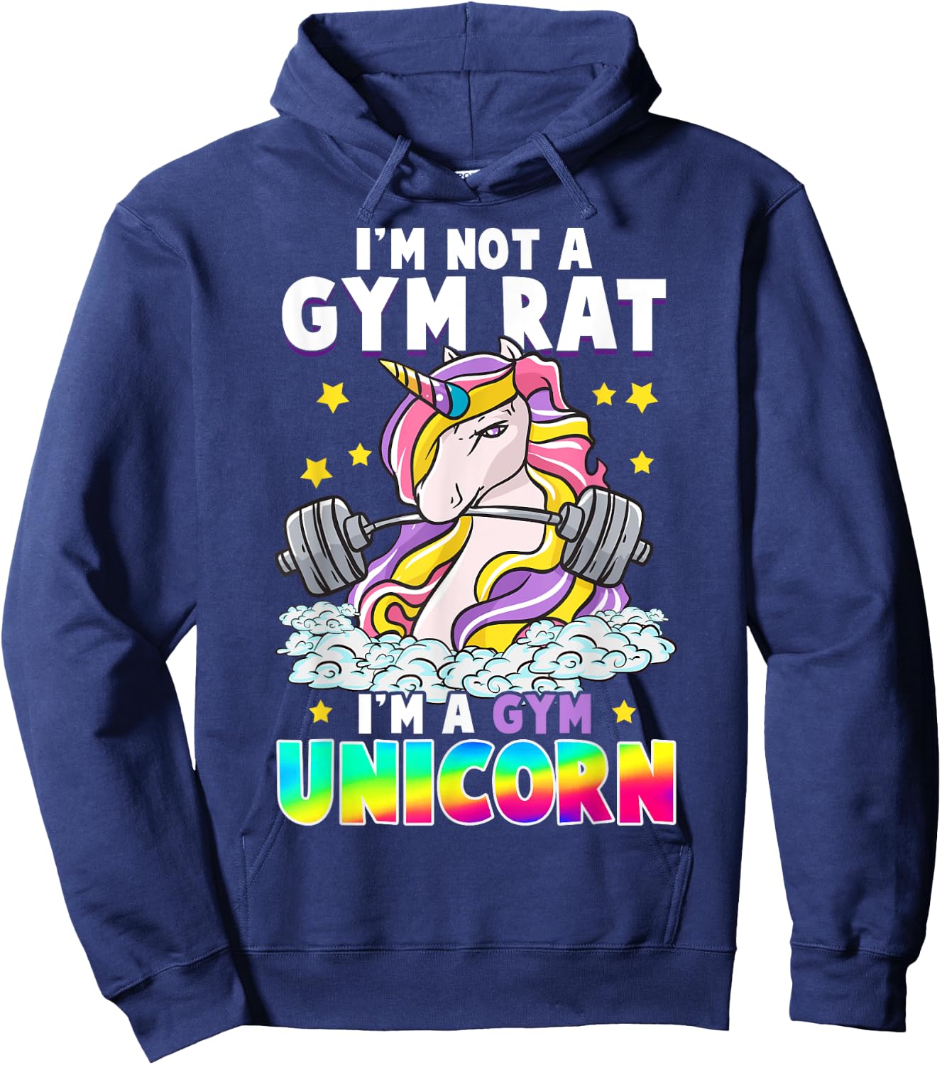 Healthy Life Choices Gift Women Mom Aunt Sister Unicorn Funny Gym Workout Exercise Unicorns Funny Hoodie - Hoodie | Navy