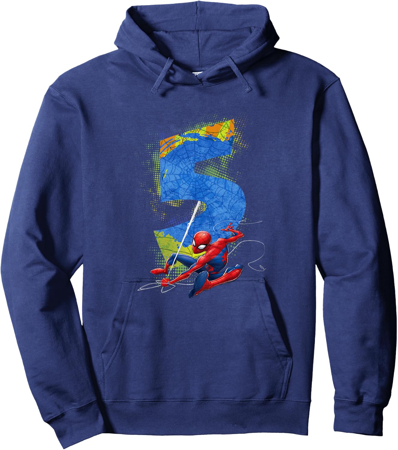 Kids Marvel Super Heroes Spider-Man 5 Year Old Fifth Birthday Hoodie - Hoodie | Navy