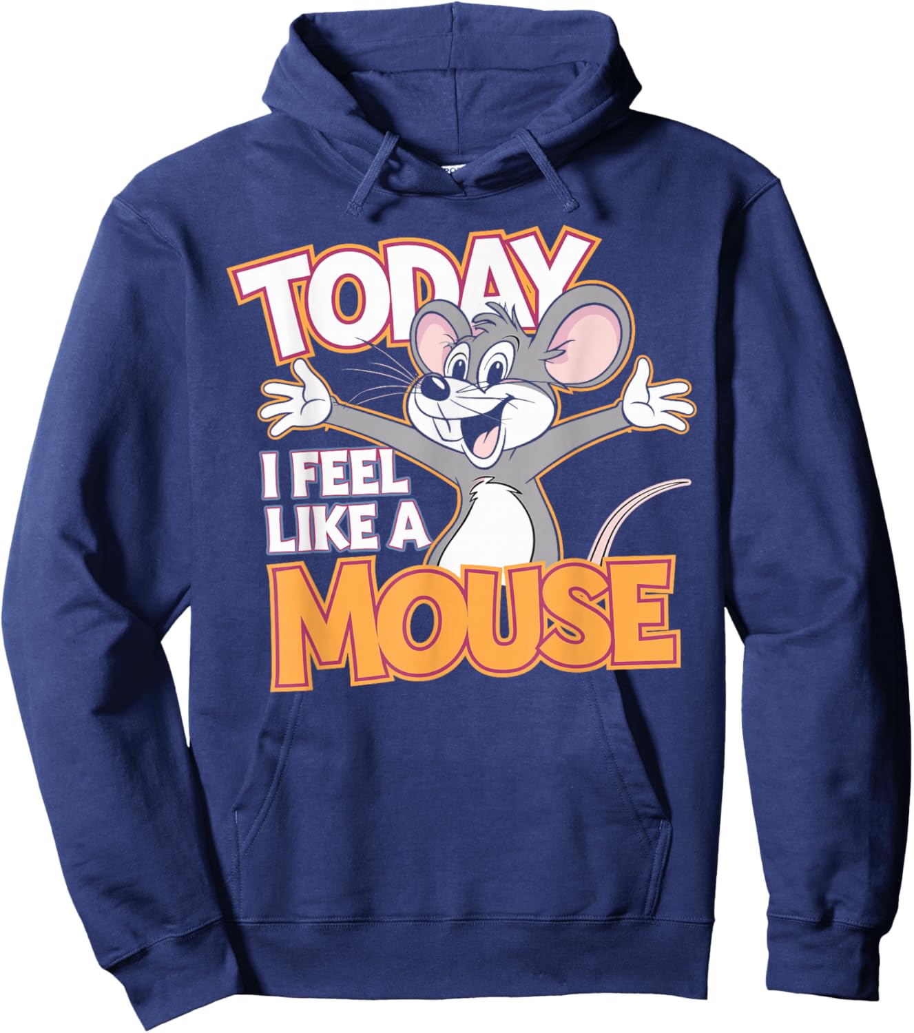 Today I feel like a Mouse Cartoon Mice Children | Kids Mouse Hoodie - Hoodie | Navy