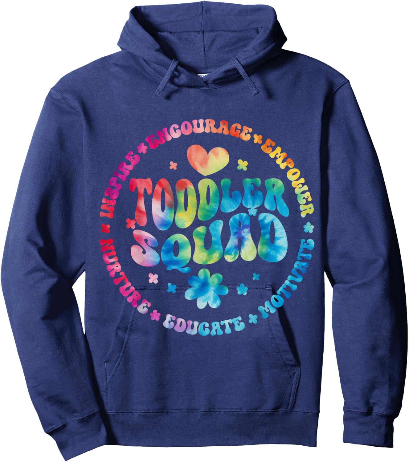 Toddler Squad Pre-K Teacher Pre School Back to School Hoodie - Hoodie | Navy