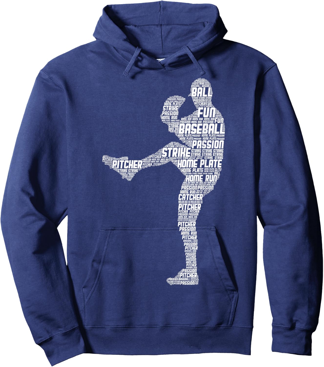 Baseball Pitcher Baseball Player Boys Children Men Hoodie - Hoodie | Navy