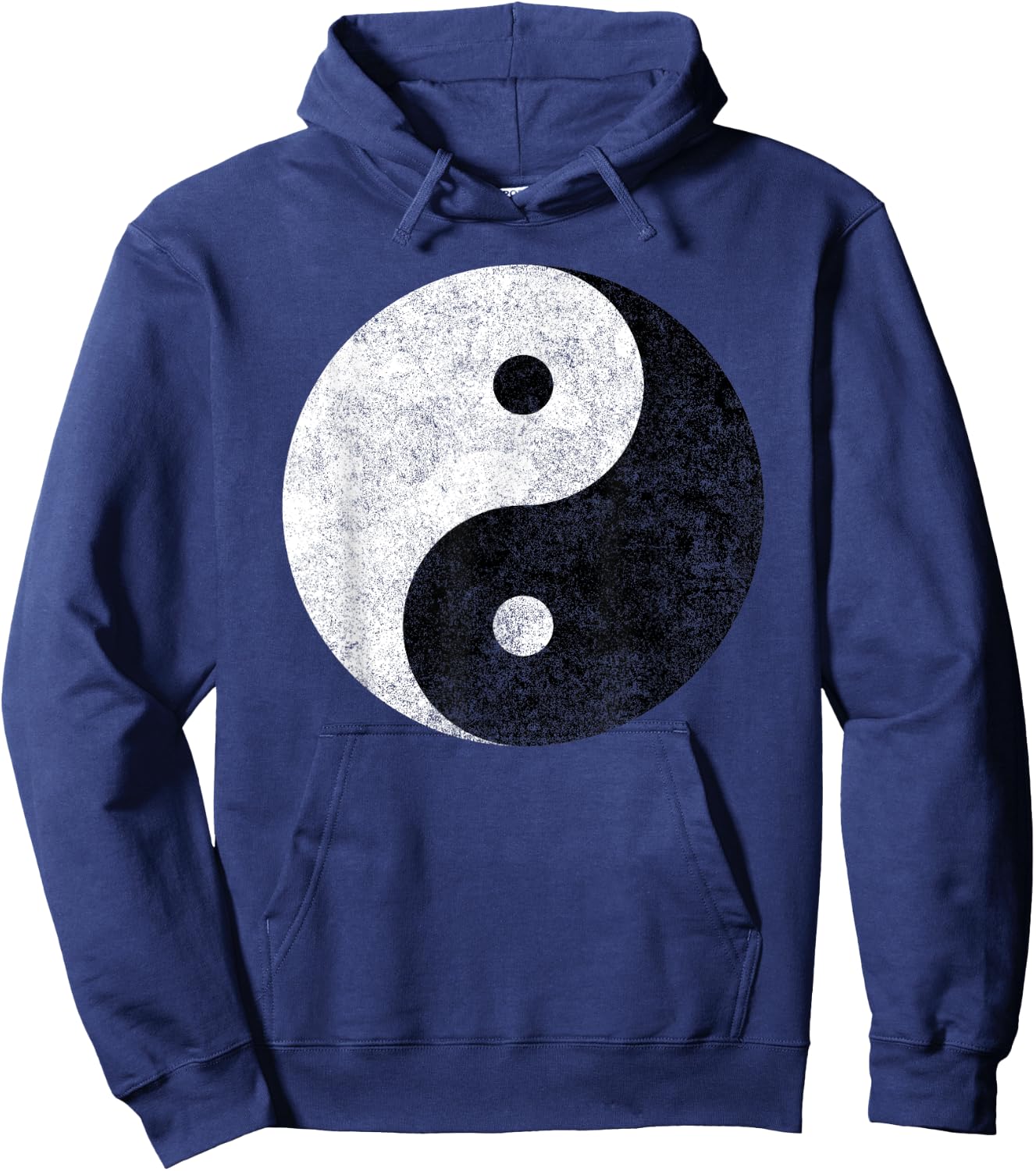 Yin Yang Symbol Tao Taijitu Yoga Peace Love Hoodie - Hoodie | Navy
