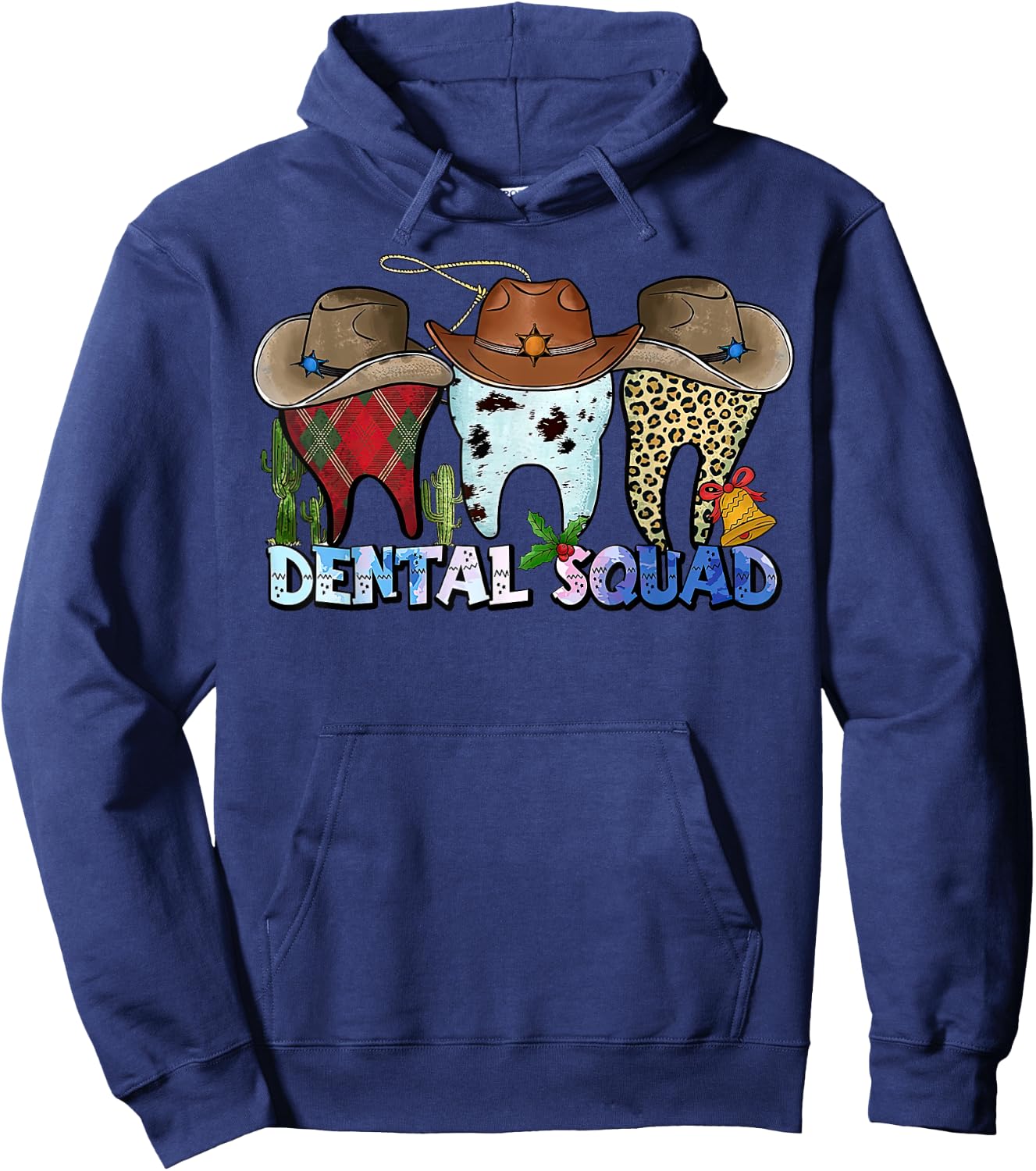 Cowboy Tooth Dental Squad Dental Hygienist Dentist Hygienist Hoodie - Hoodie | Navy