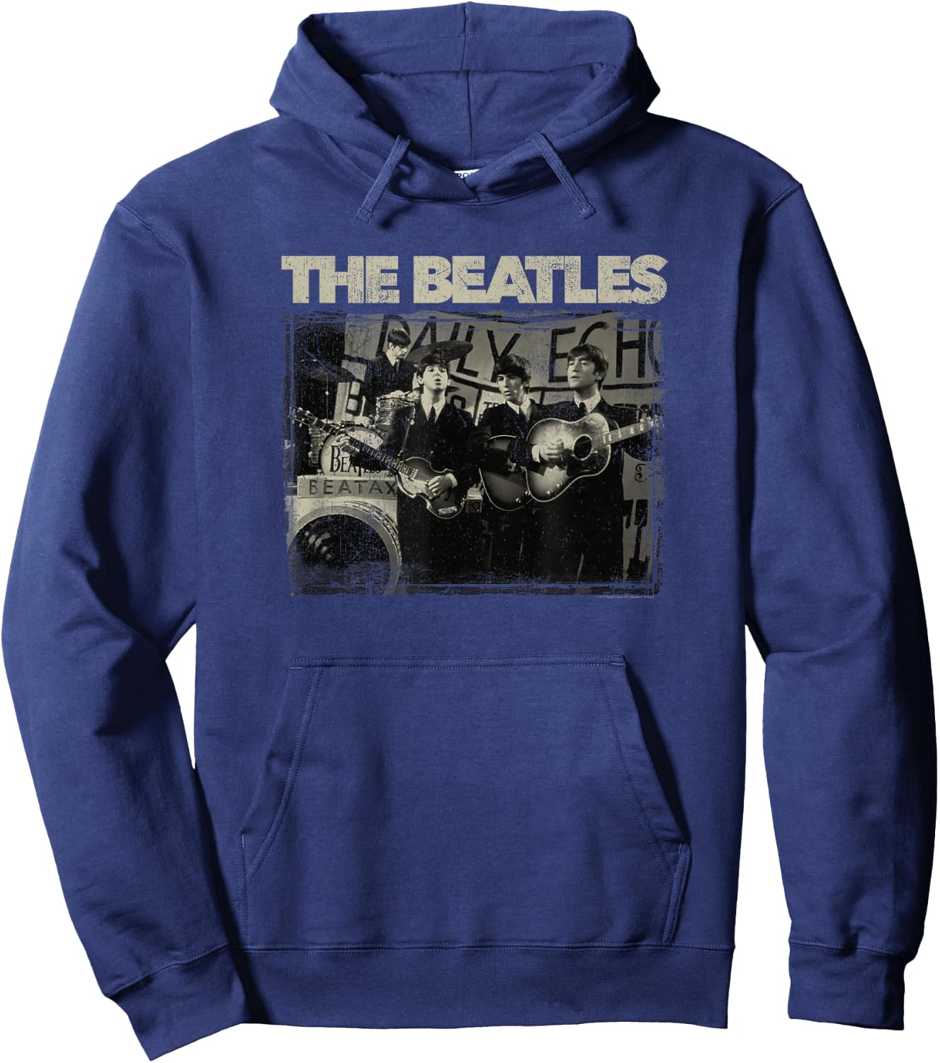 The Beatles Monochrome Hoodie - Hoodie | Navy