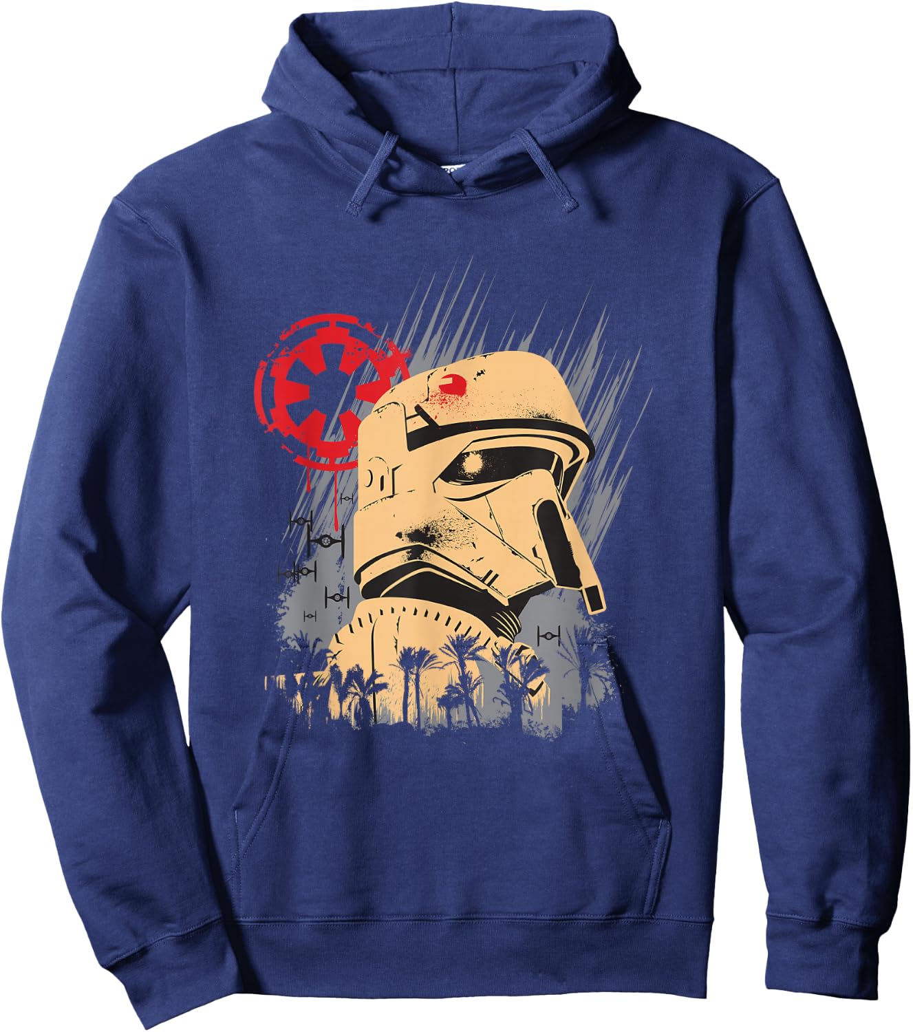 Star Wars Rogue One Iconic Shoretrooper Big Retro Poster Hoodie - Hoodie | Navy