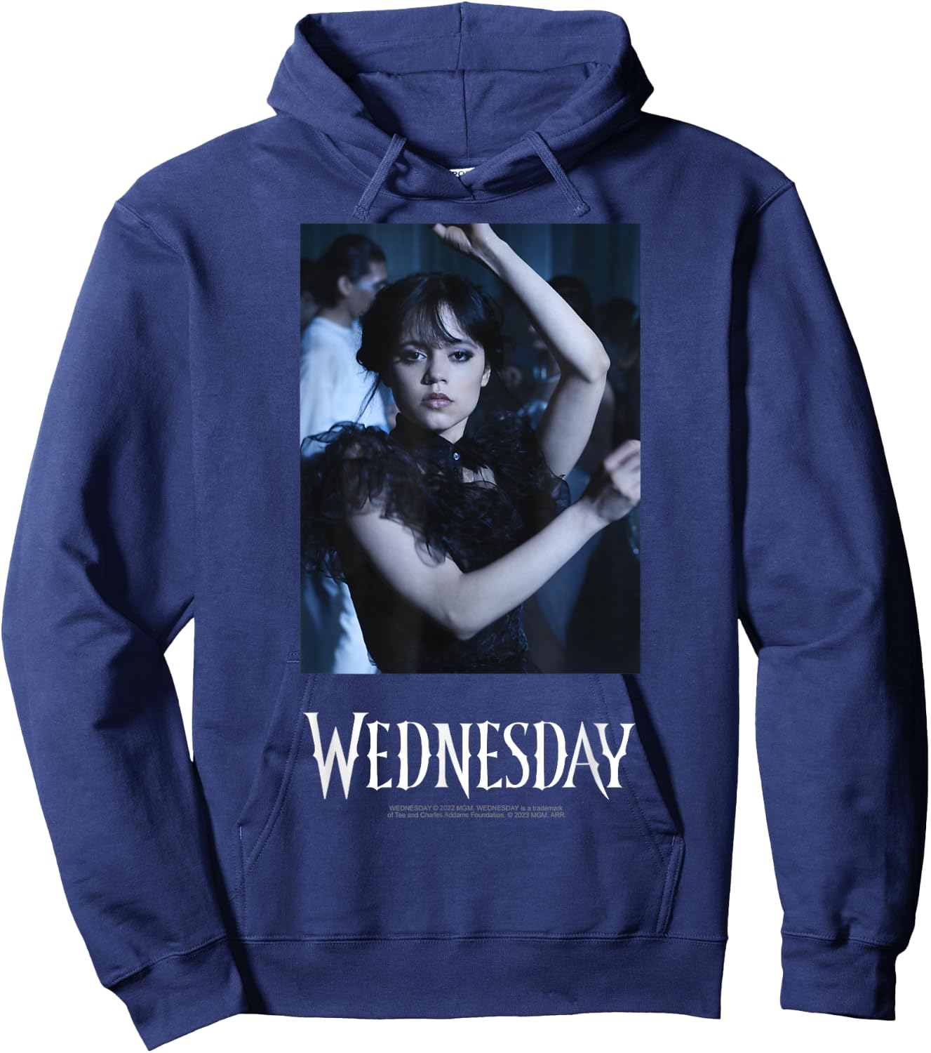 Wednesday Iconic Dance Scene Real Photo Portrait Hoodie - Hoodie | Navy