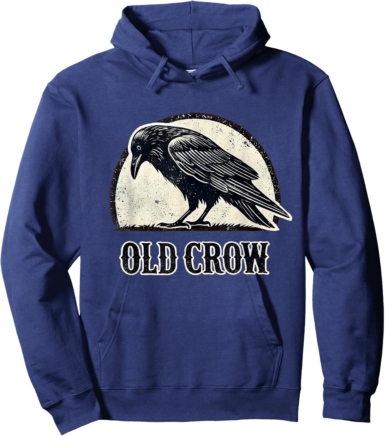 Old Crow Graphic Hoodie - Hoodie | Navy