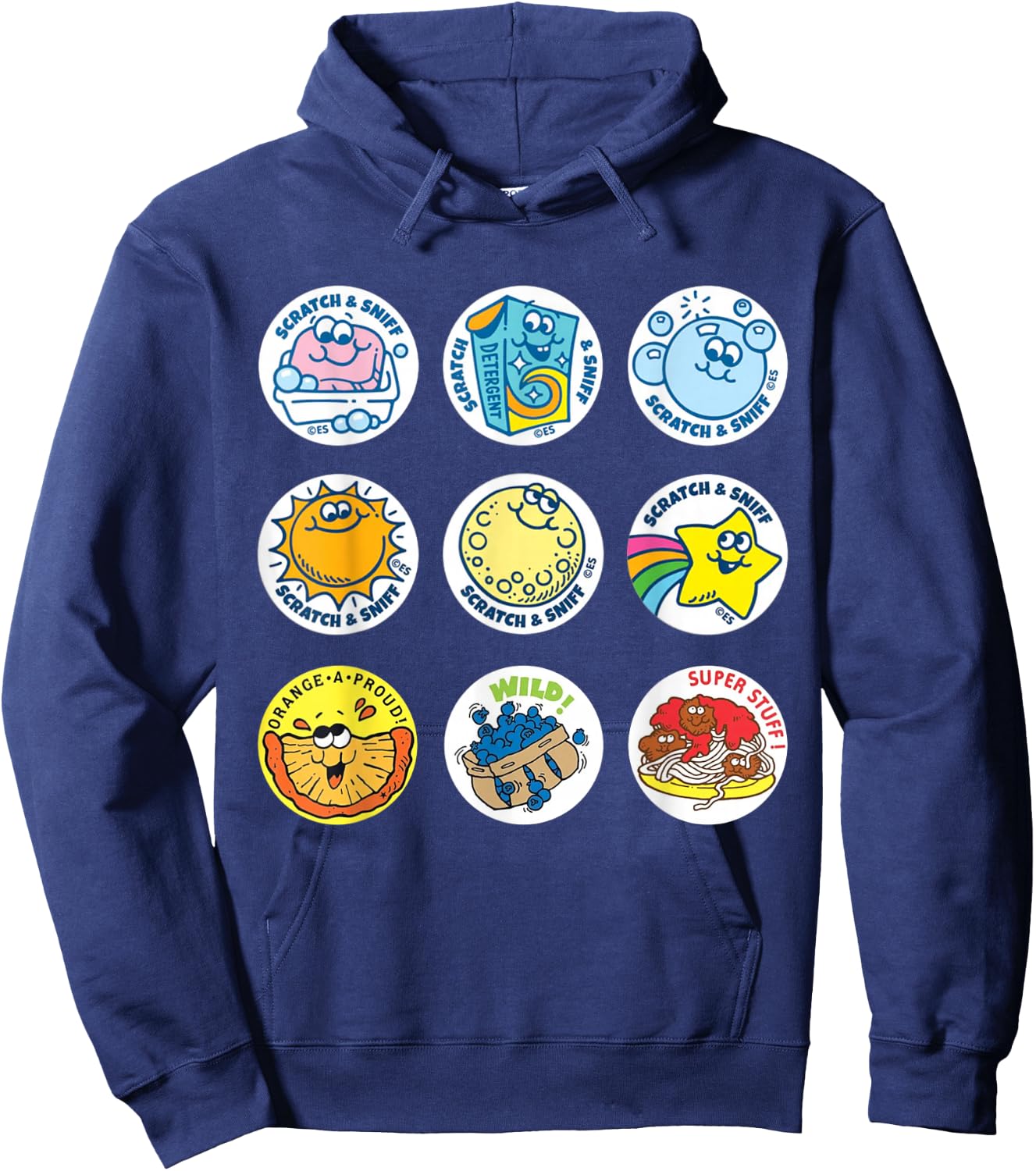 Scratch And Sniff Sticker Ice Cream, Scooper Dooper! Vintage Hoodie - Hoodie | Navy
