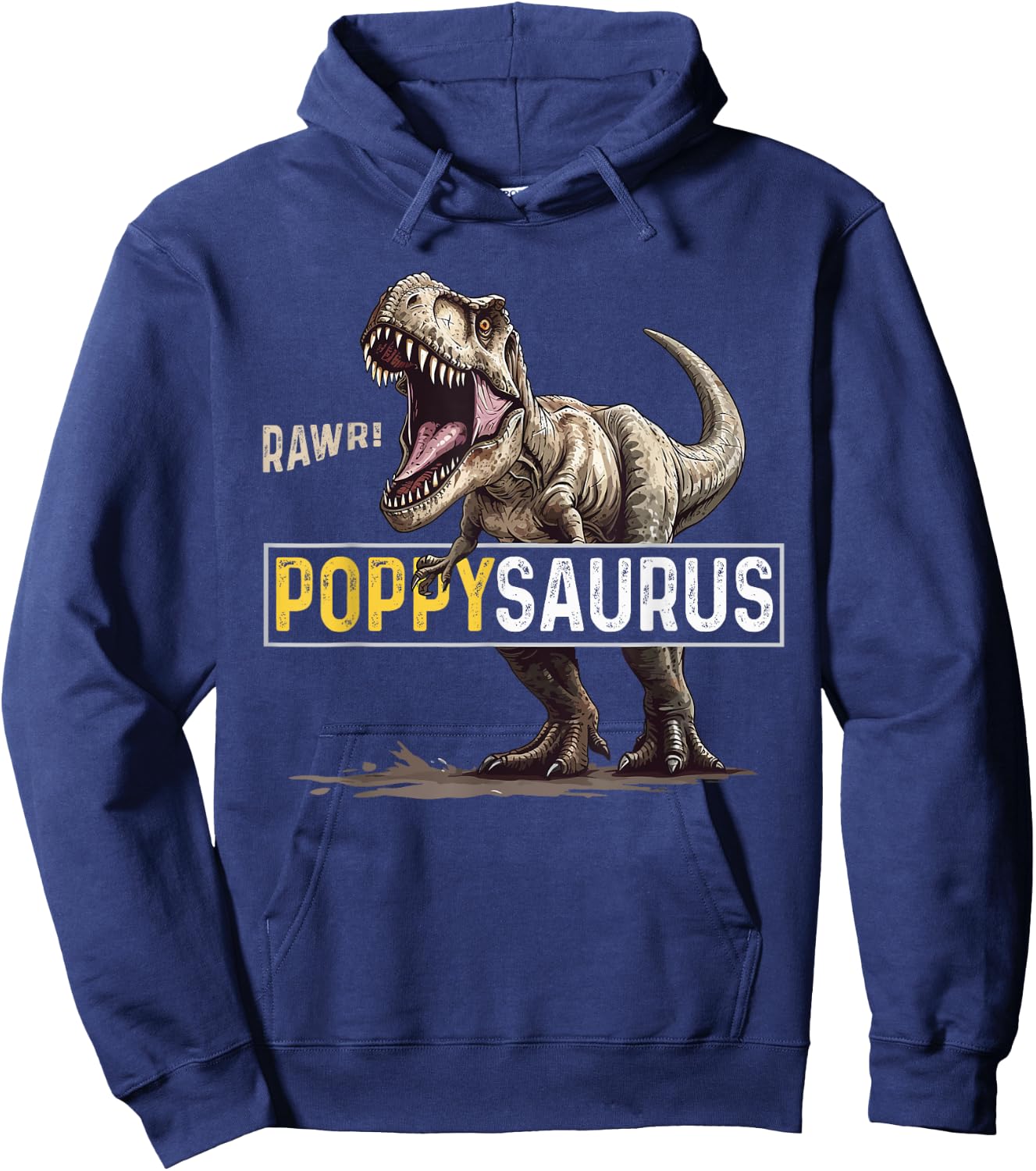Poppy saurus T Rex Dino For Dinosaur Lover's Birthday Hoodie - Hoodie | Navy