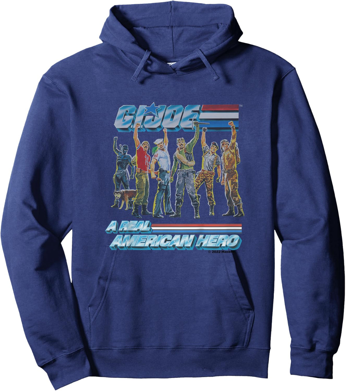 Kids G.I. Joe A Real American Hero Vintage Characters Group Shot Hoodie - Hoodie | Navy